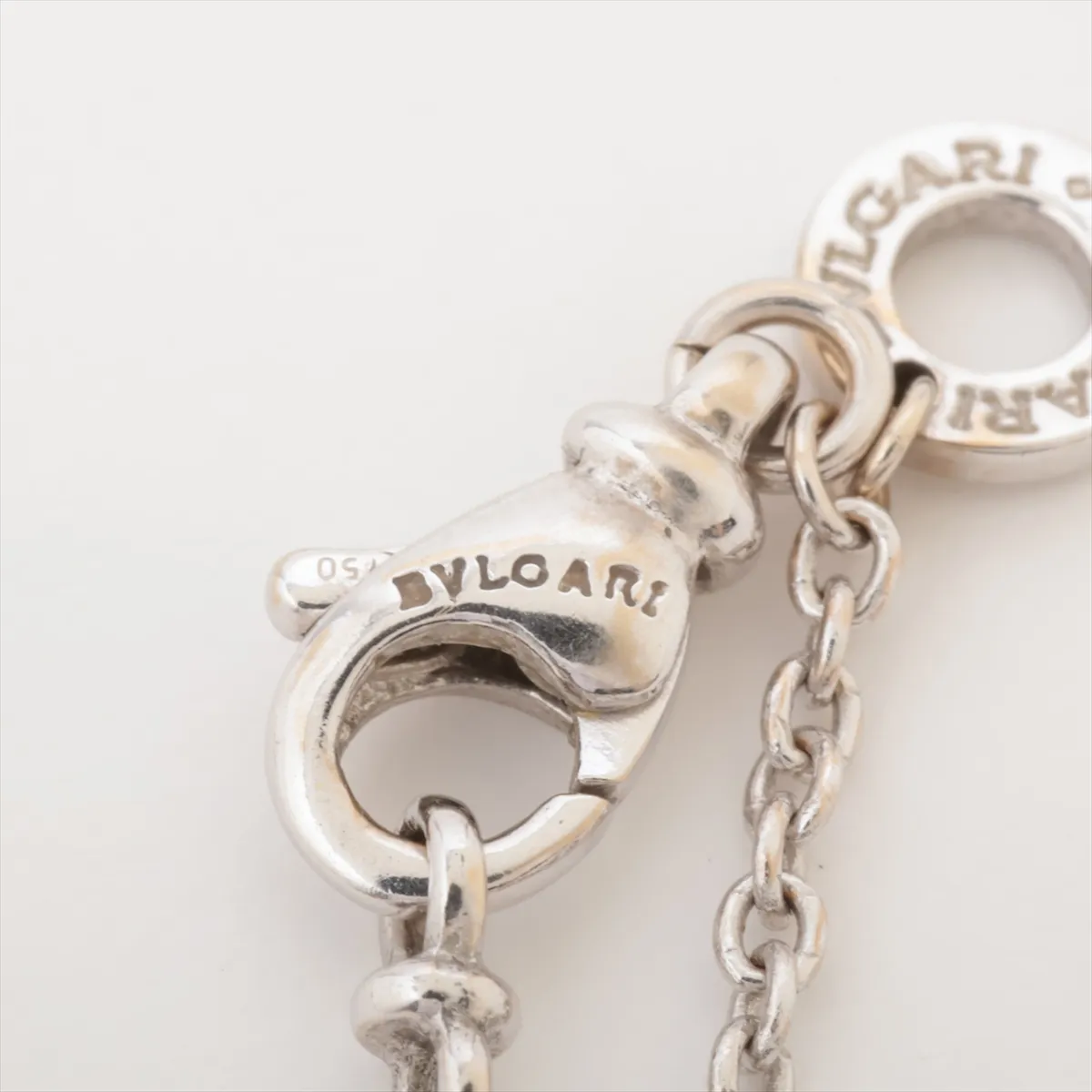 B.zero1 necklace, 750 (WG), 11.2g, engraved markings — view 4