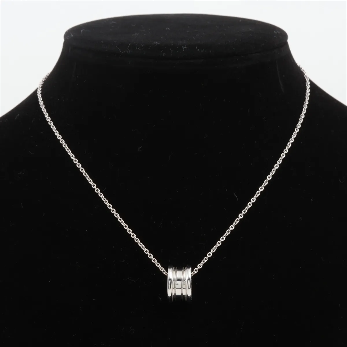 B.zero1 necklace, 750 (WG), 11.2g, engraved markings — view 5