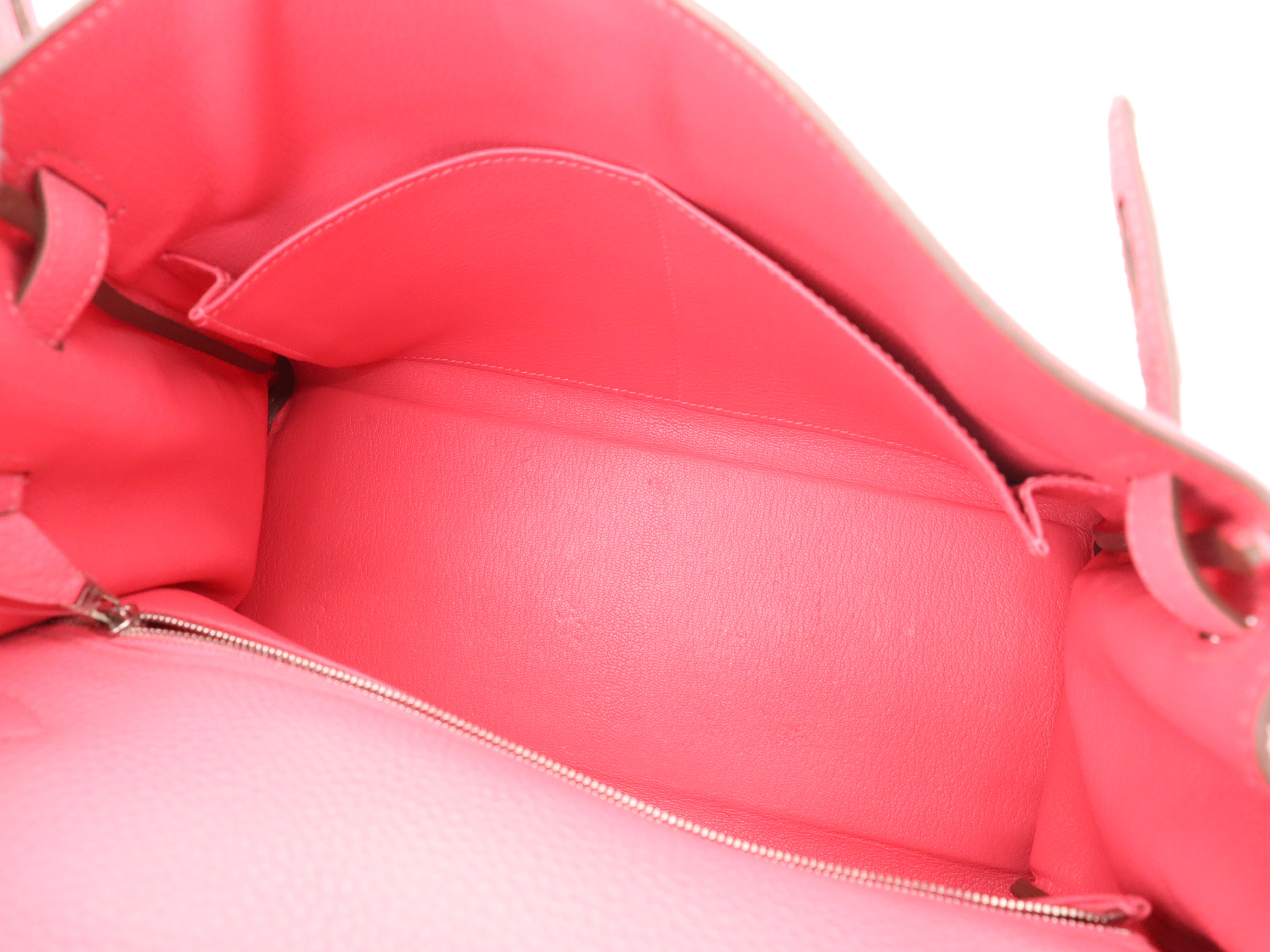 Kelly 28 Handbag, Q stamp, Taurillon leather, Rose Ete, includes strap, clochette, padlock, 2 keys, and dust bag. — view 11