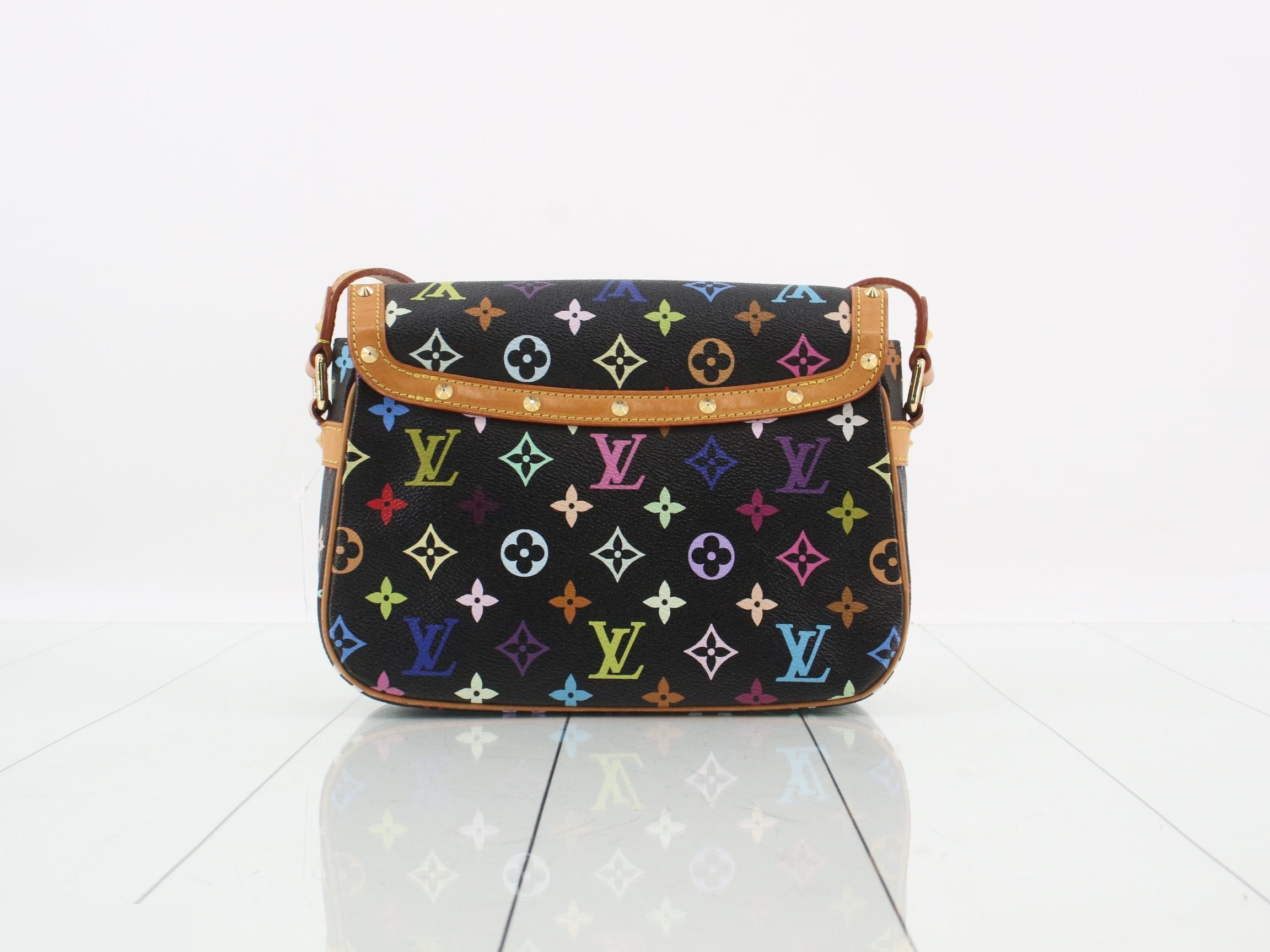 Monogram Multicolore Sologne Noir Shoulder Bag — view 2
