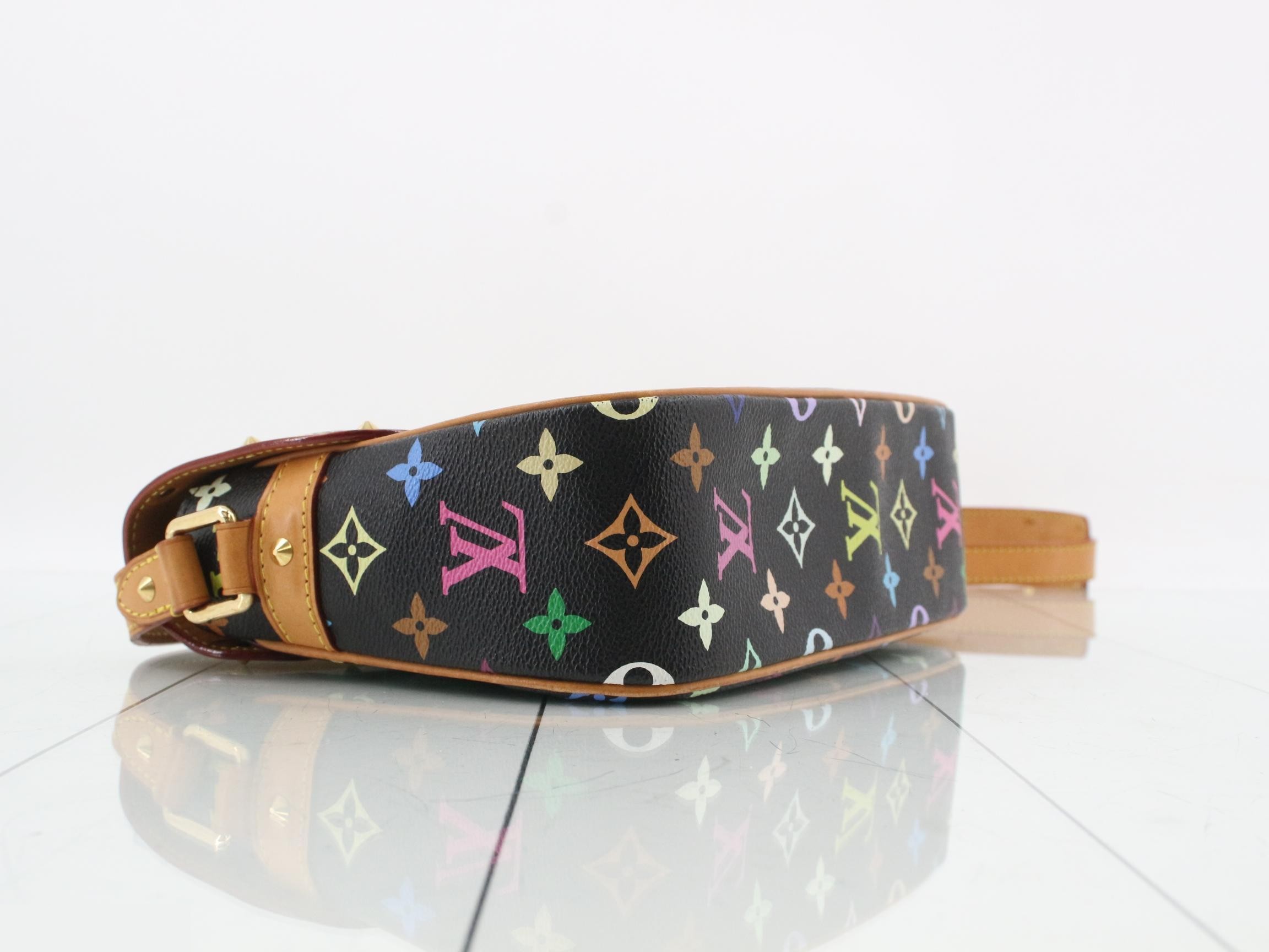 Monogram Multicolore Sologne Noir Shoulder Bag — view 5
