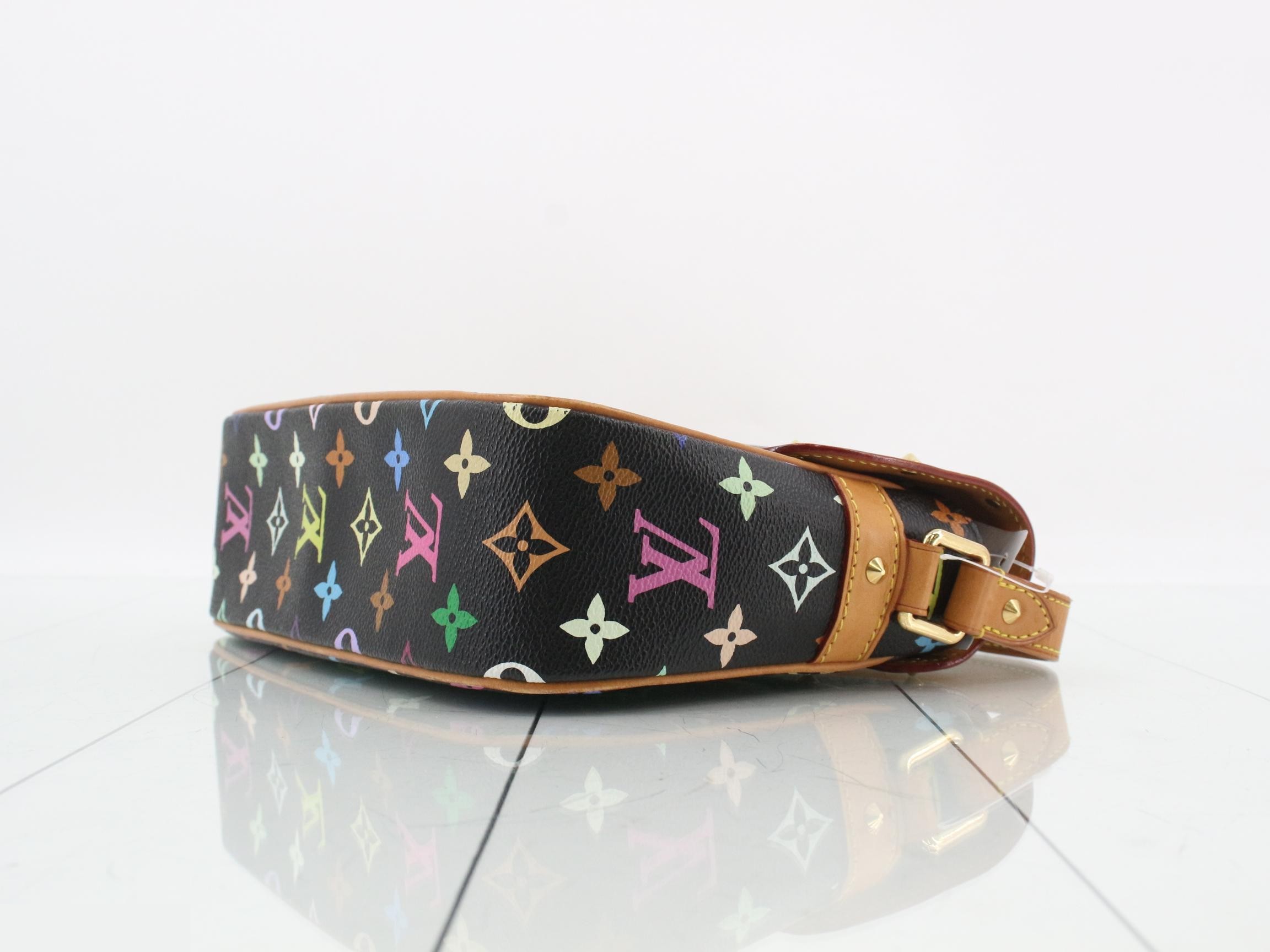 Monogram Multicolore Sologne Noir Shoulder Bag — view 6