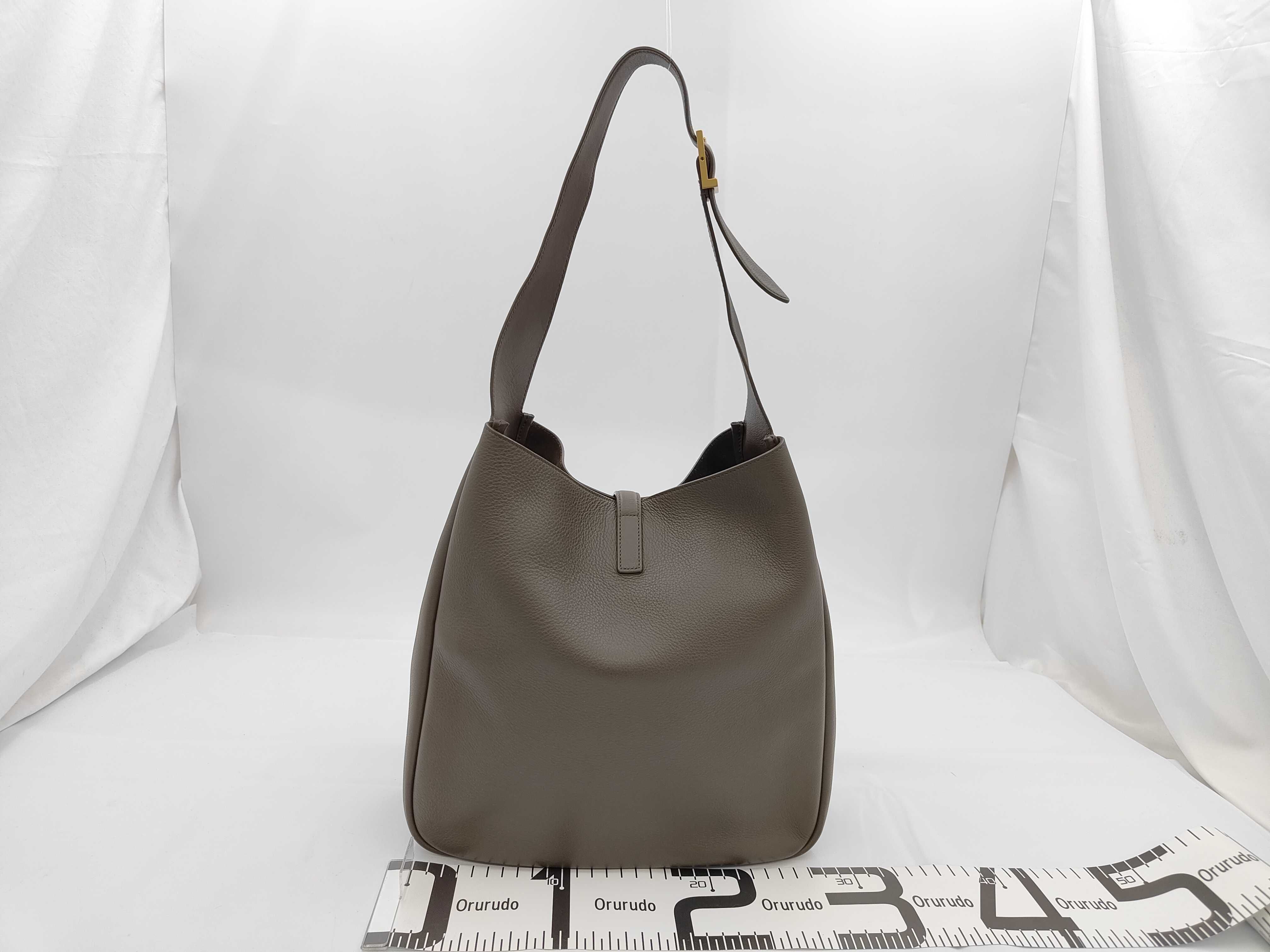 Leather Logo Hardware Semi-Shoulder Bag — view 2