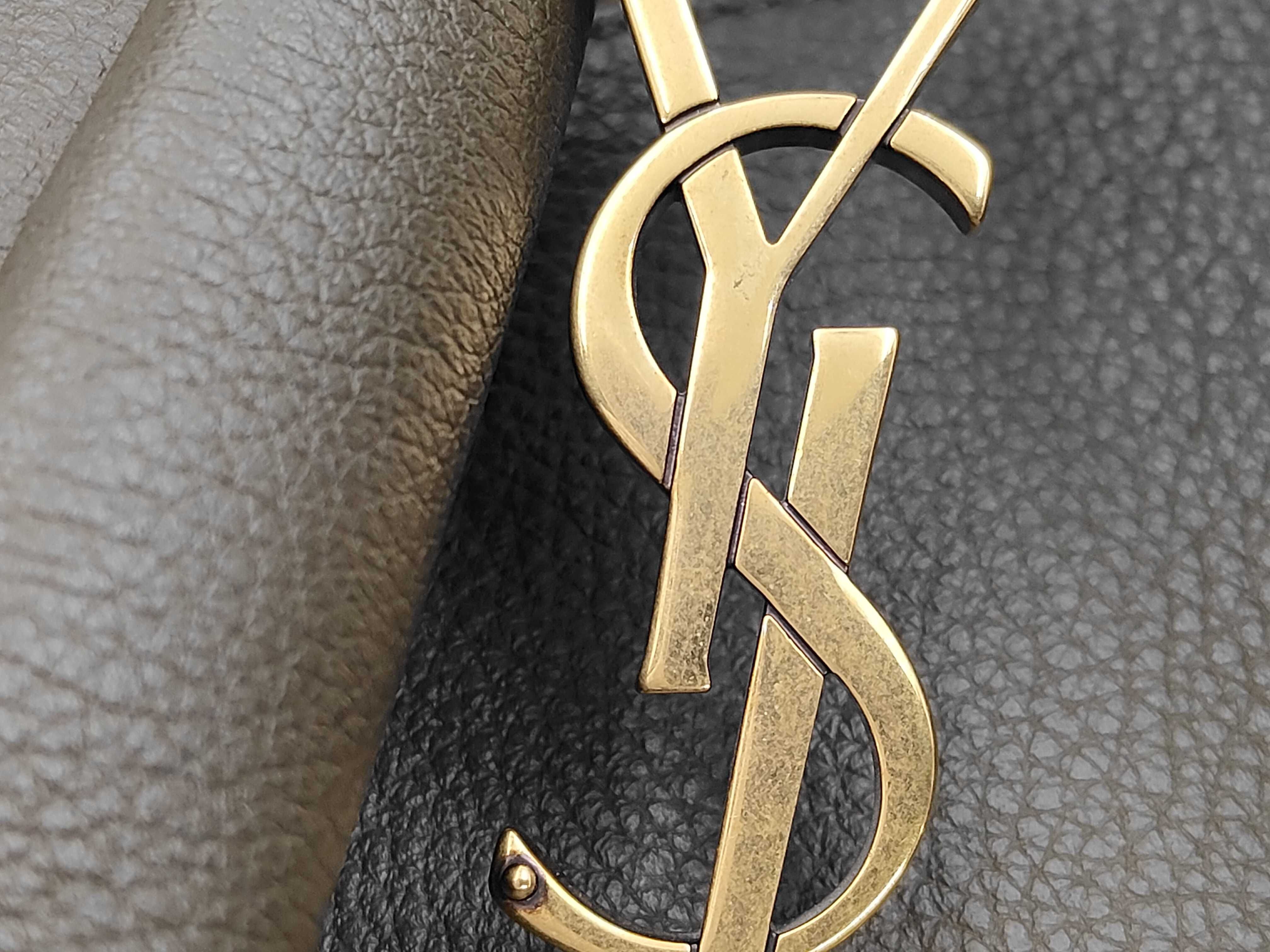 Leather Logo Hardware Semi-Shoulder Bag — view 12