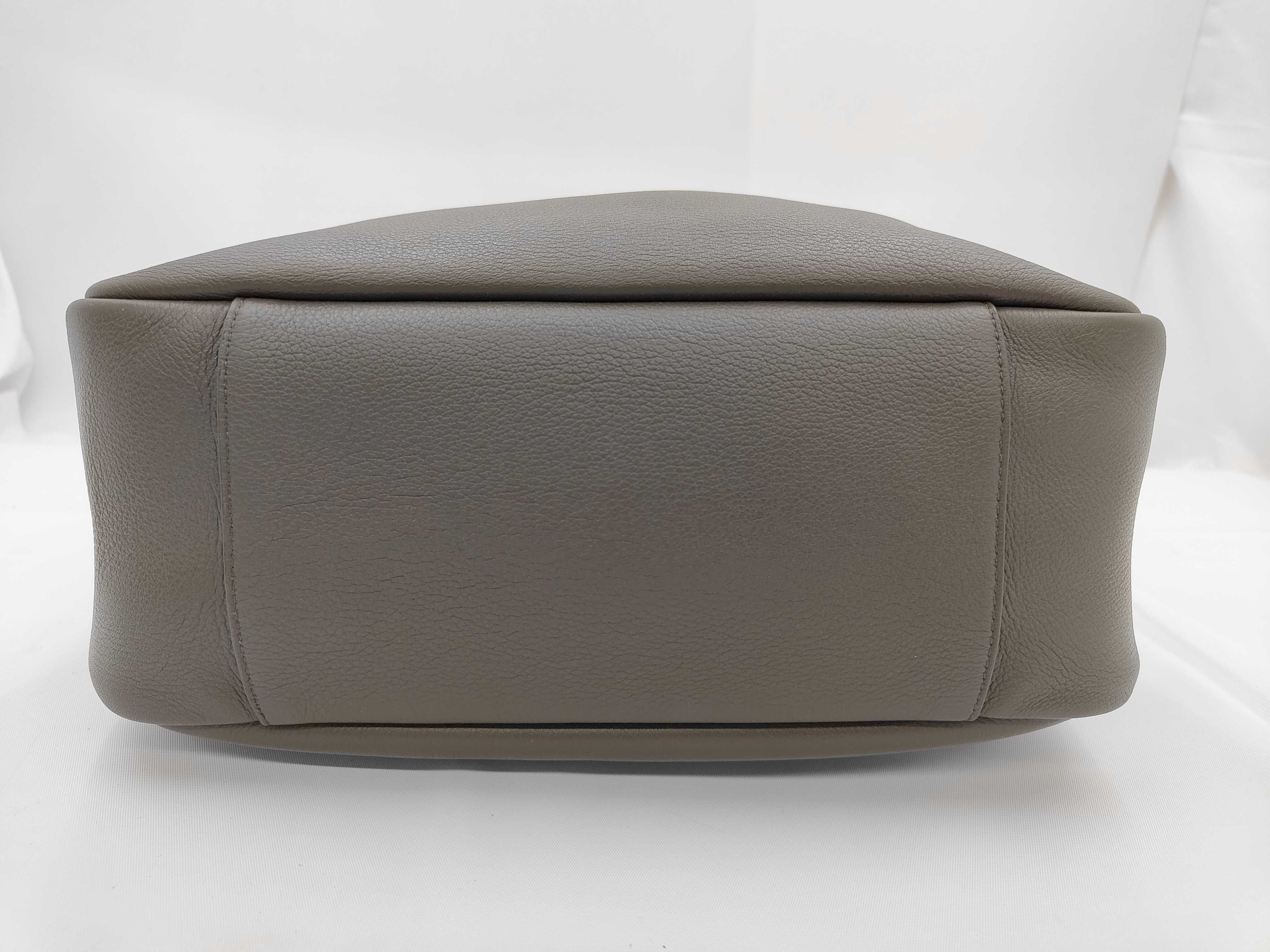 Leather Logo Hardware Semi-Shoulder Bag — view 5