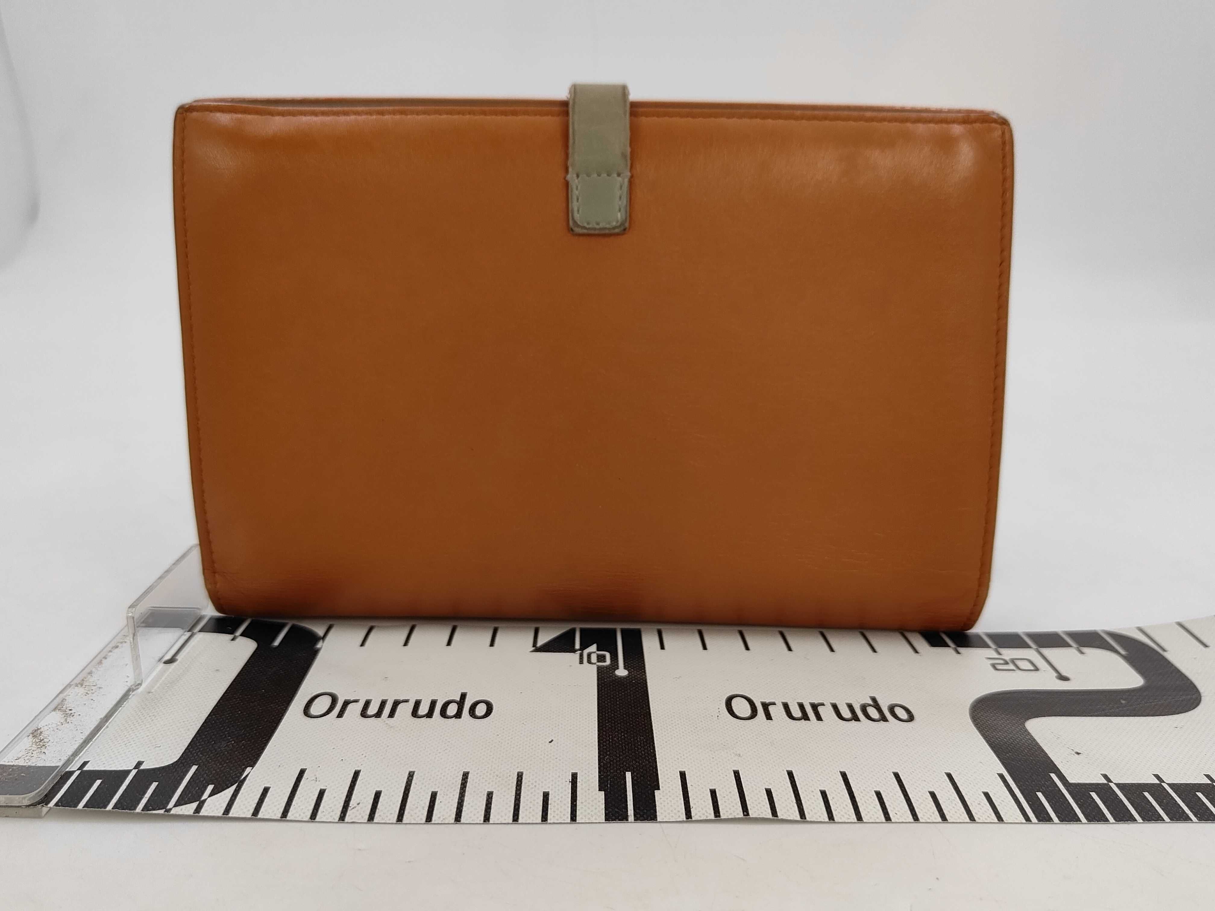 Large Strap Multifunction Long Wallet Leather Brown Wallet — view 2
