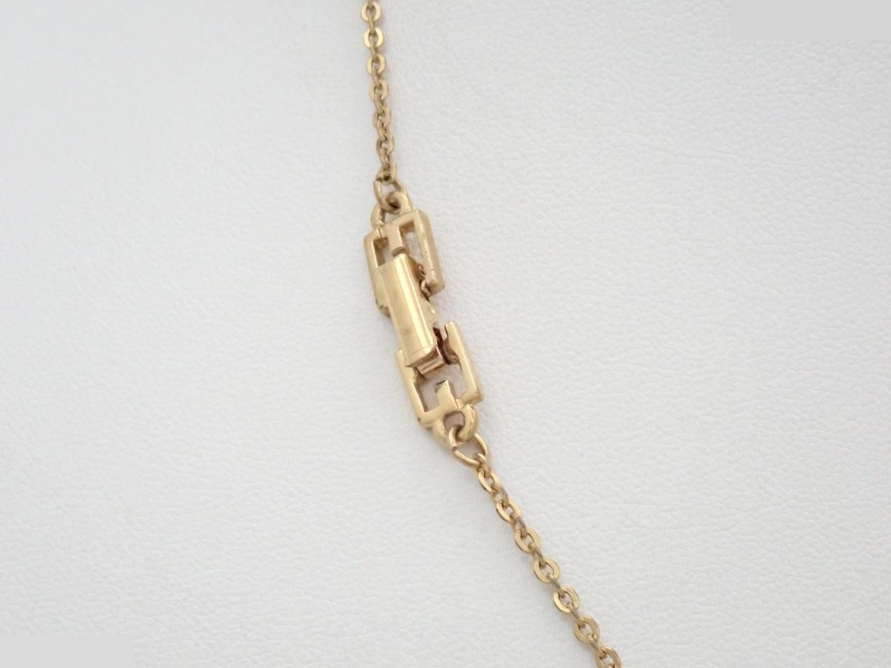 G logo rhinestone gold necklace, neck circumference approximately 43cm — view 2