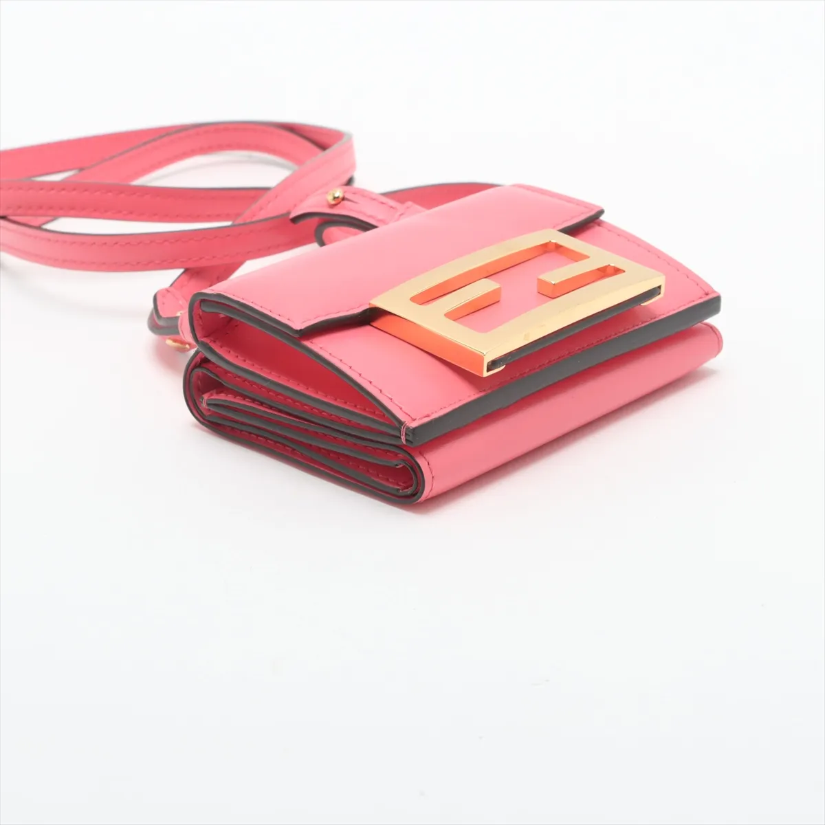 Bucket Leather Shoulder Wallet Pink 8M0482 — view 4