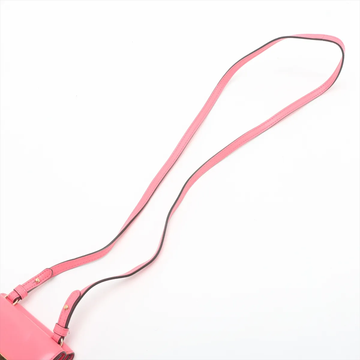 Bucket Leather Shoulder Wallet Pink 8M0482 — view 5