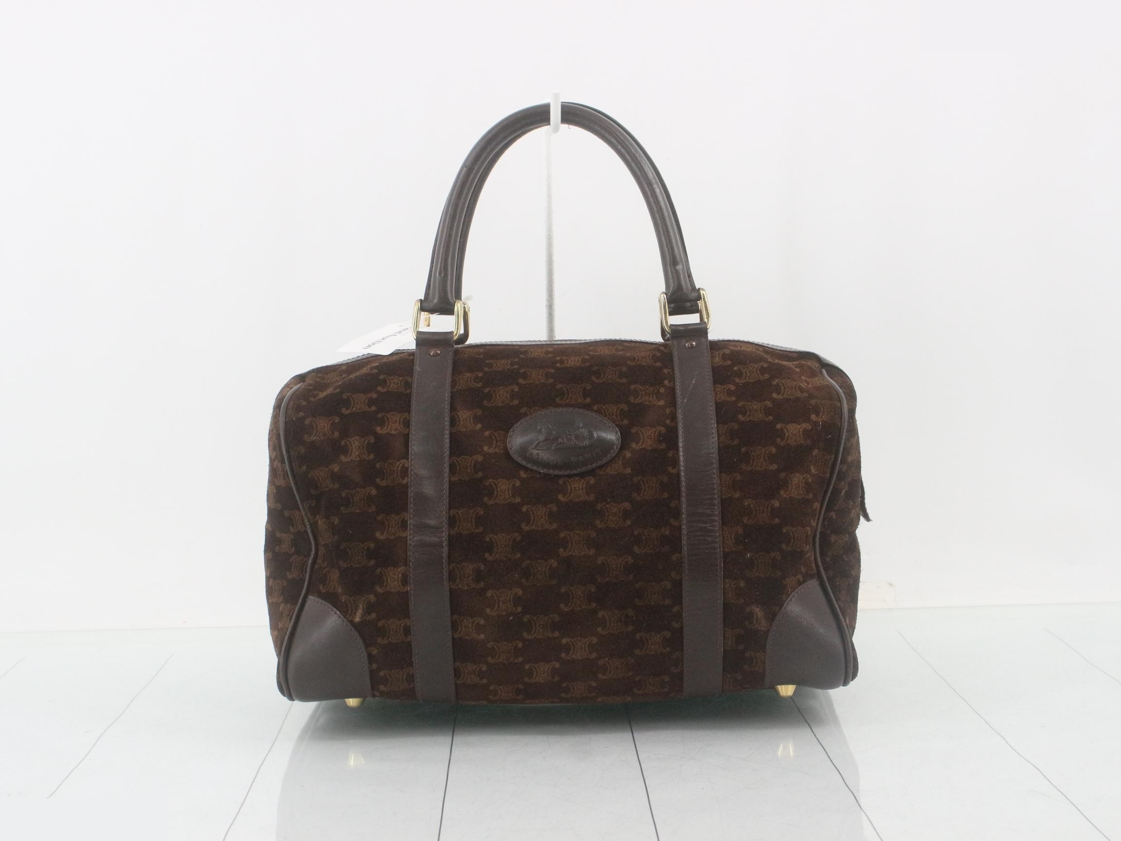 Suede Mini Boston Bag