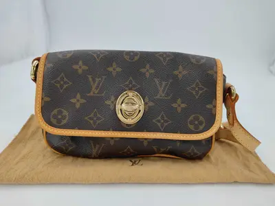 Monogram Louis Vuitton Brown M40078 Monogram Tikal PM Shoulder Bag