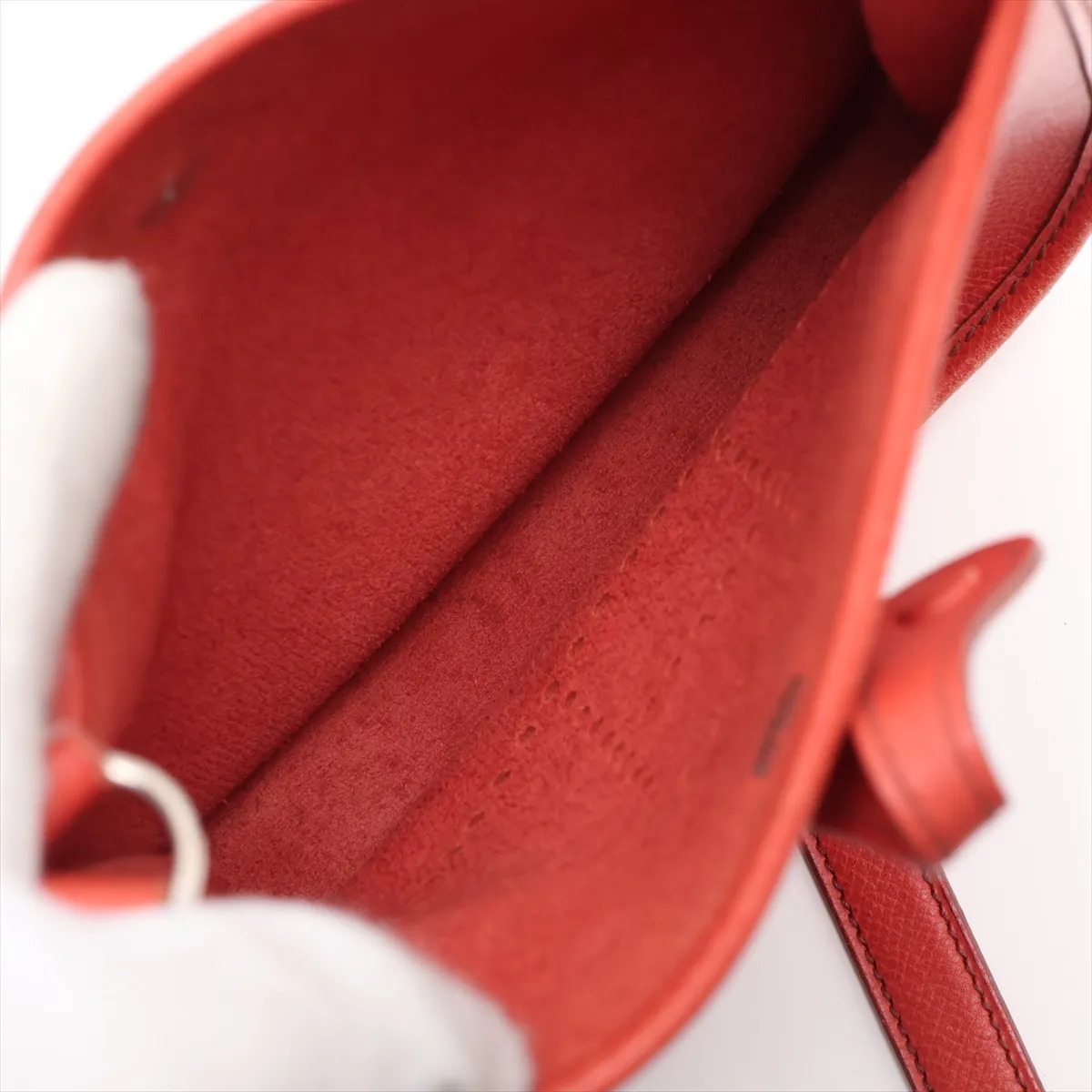 Evelyne 16 TPM, Veau Epsom leather, orange, silver hardware, G: 2003 — view 6