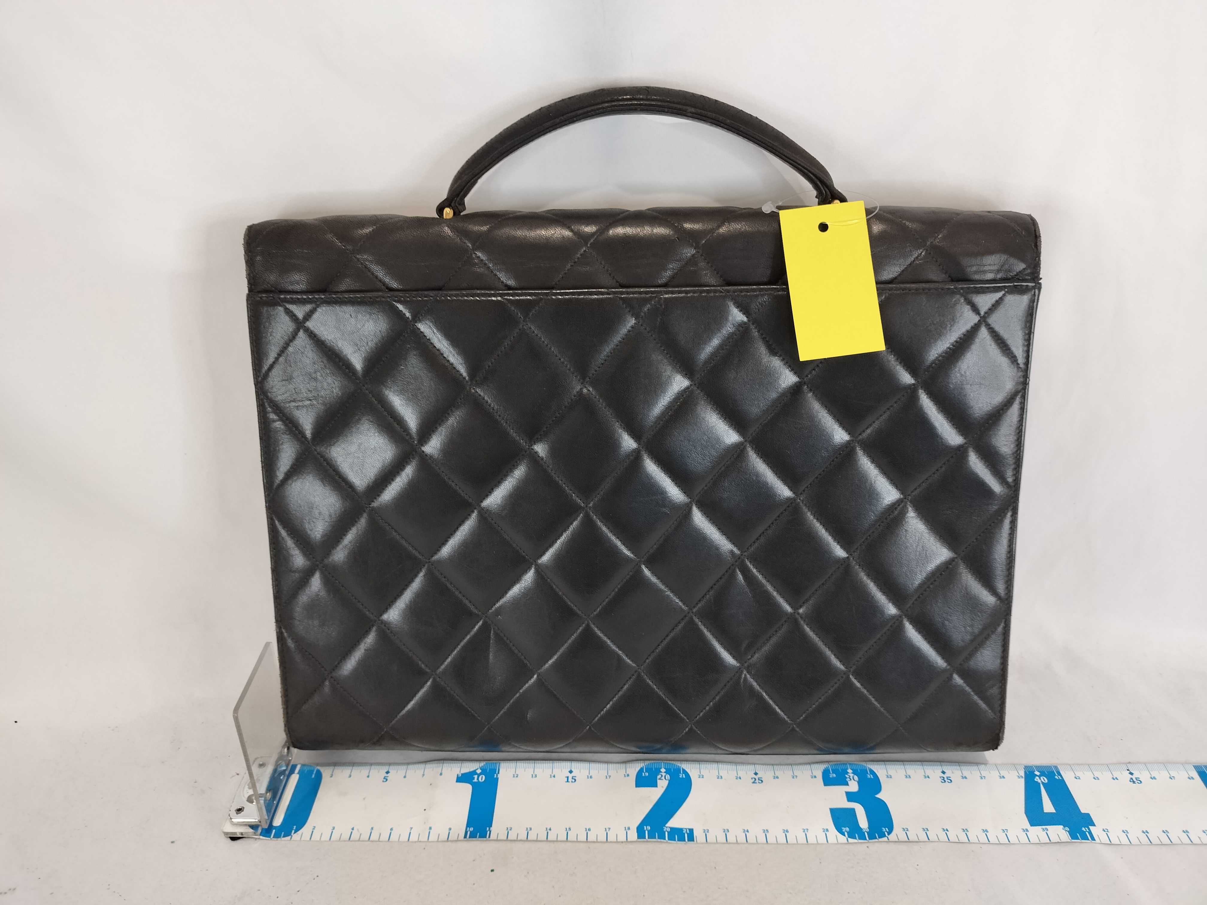 lambskin briefcase handbag — view 2