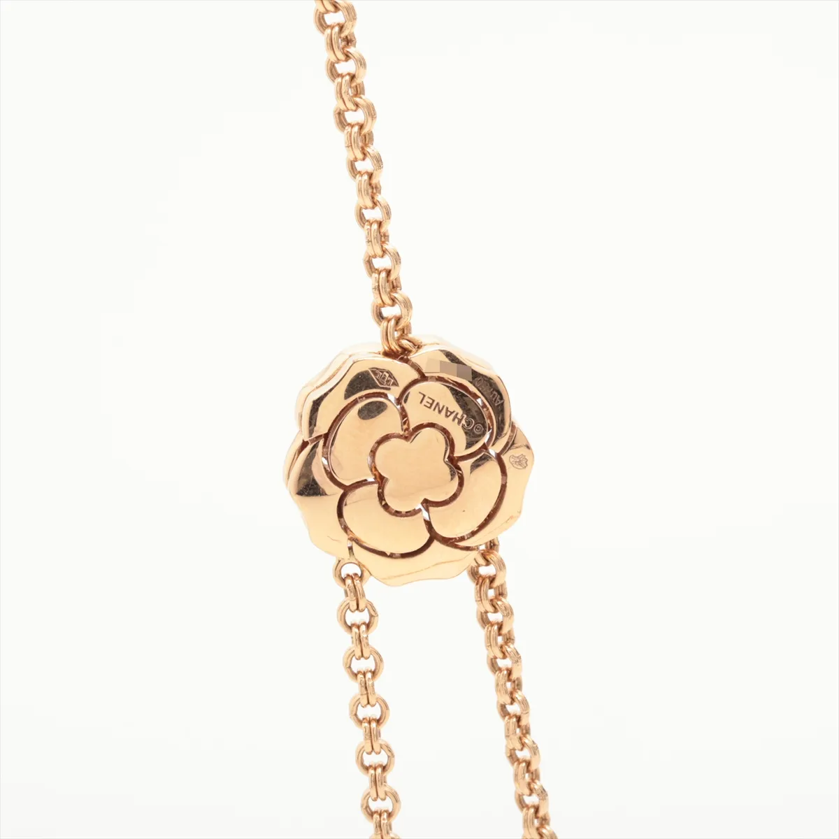 Camellia Diamond Necklace 750(PG) 43.3g DV9377 J11877 — view 3