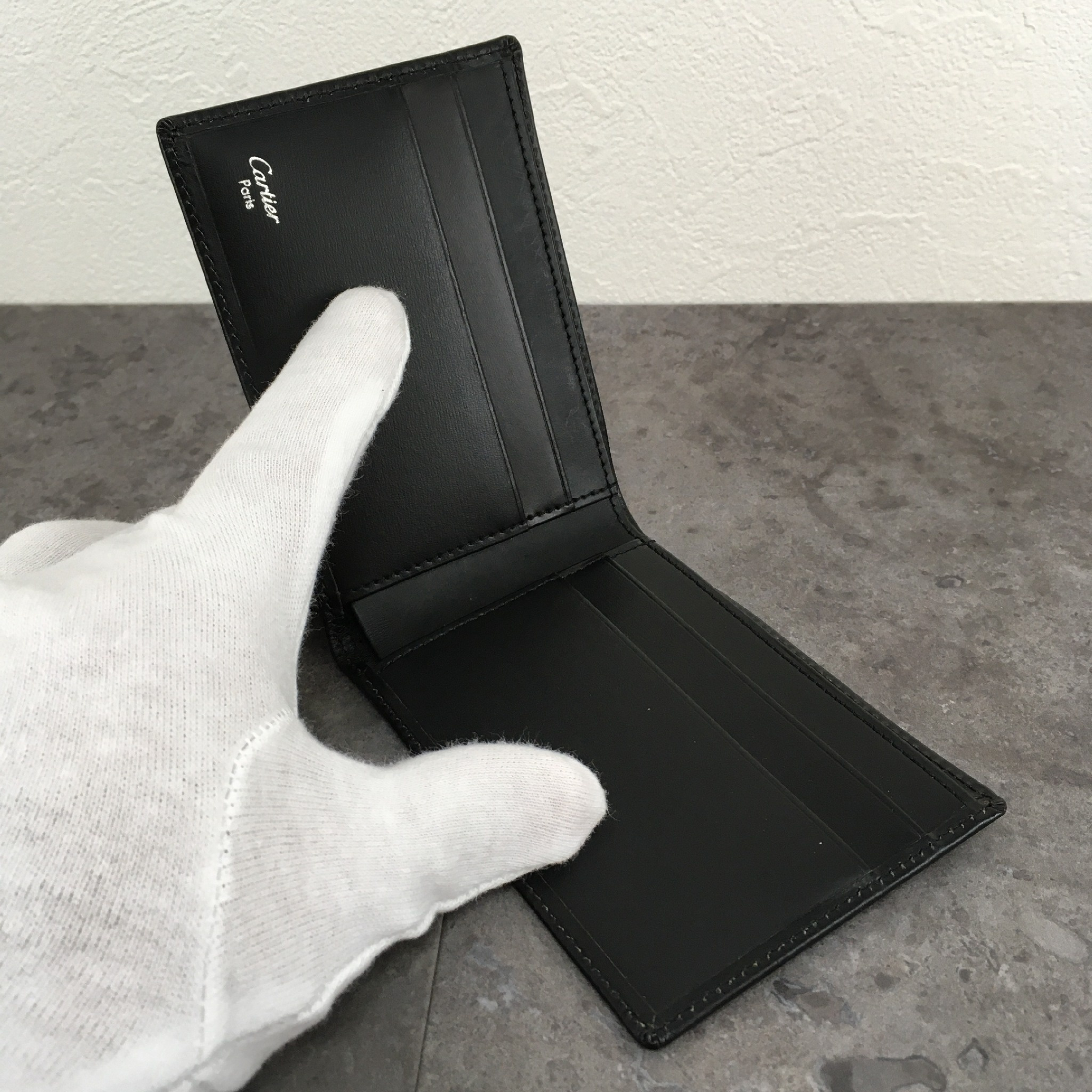 Pasha Bi-fold Wallet, Black, with Box — view 3
