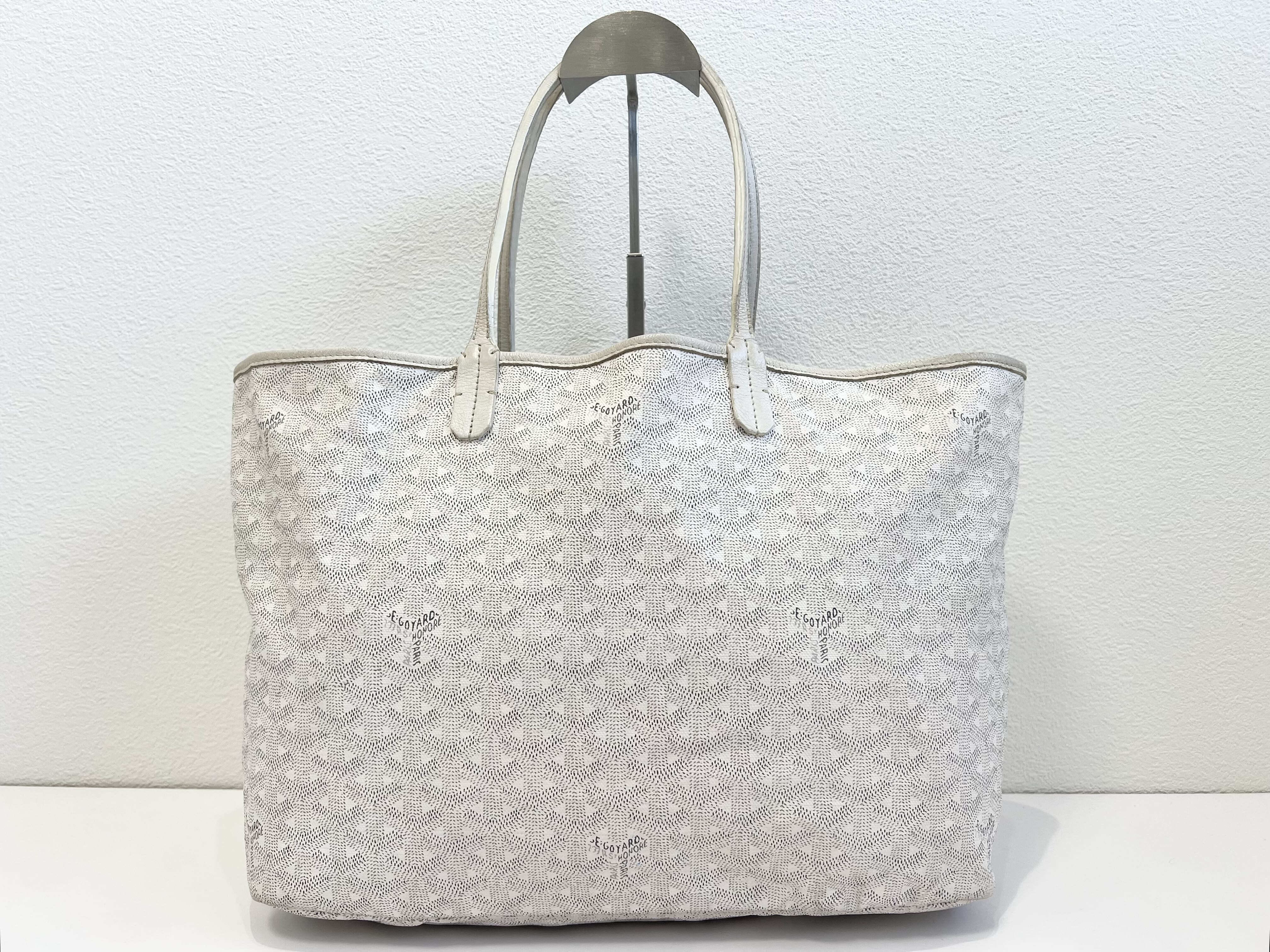 Saint Louis PM Handbag/Tote Bag with Pouch, Herringbone Print — view 2