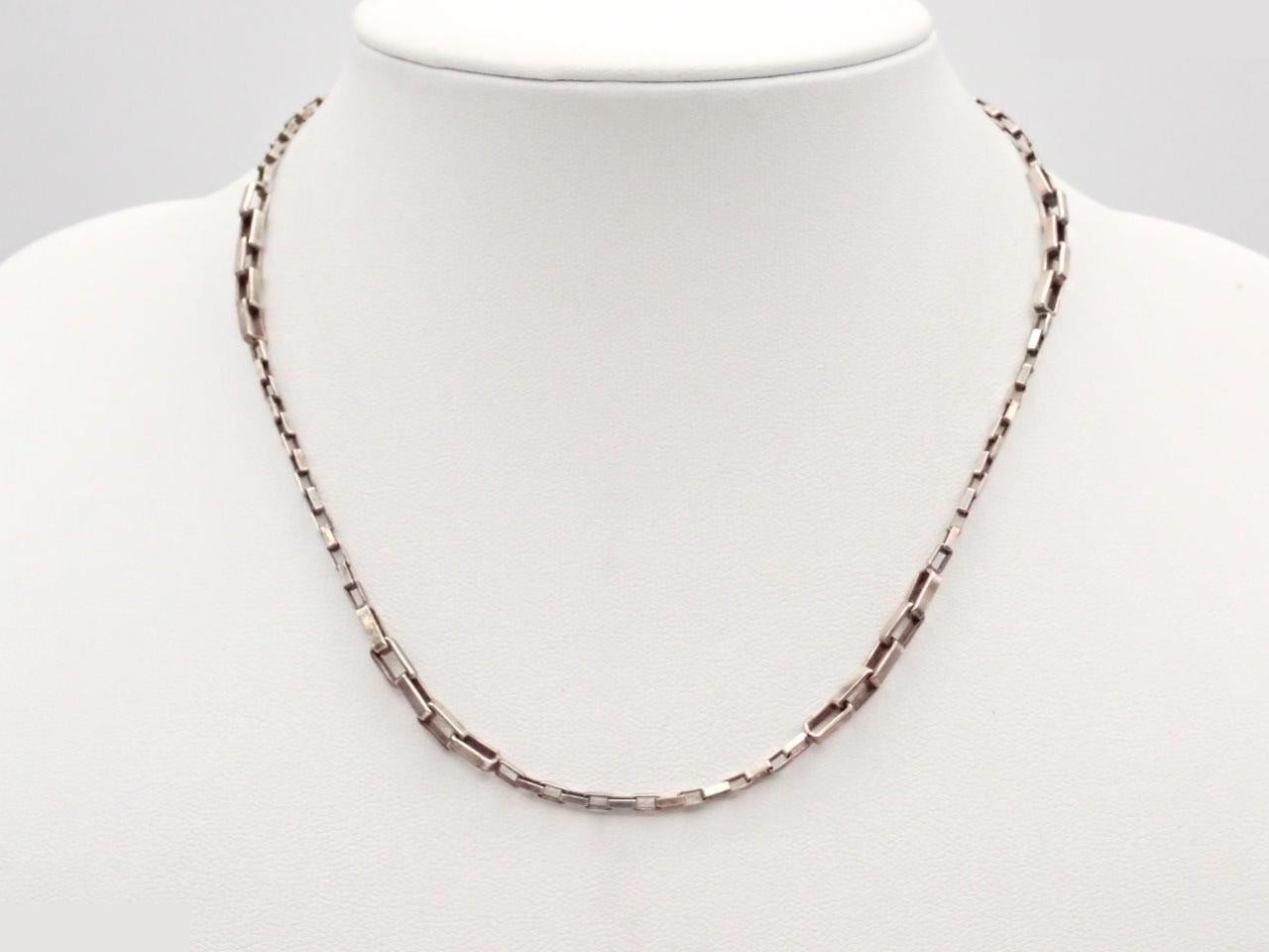 Silver necklace, chain approximately 40cm, 925 sterling silver, 10.0g — view 3