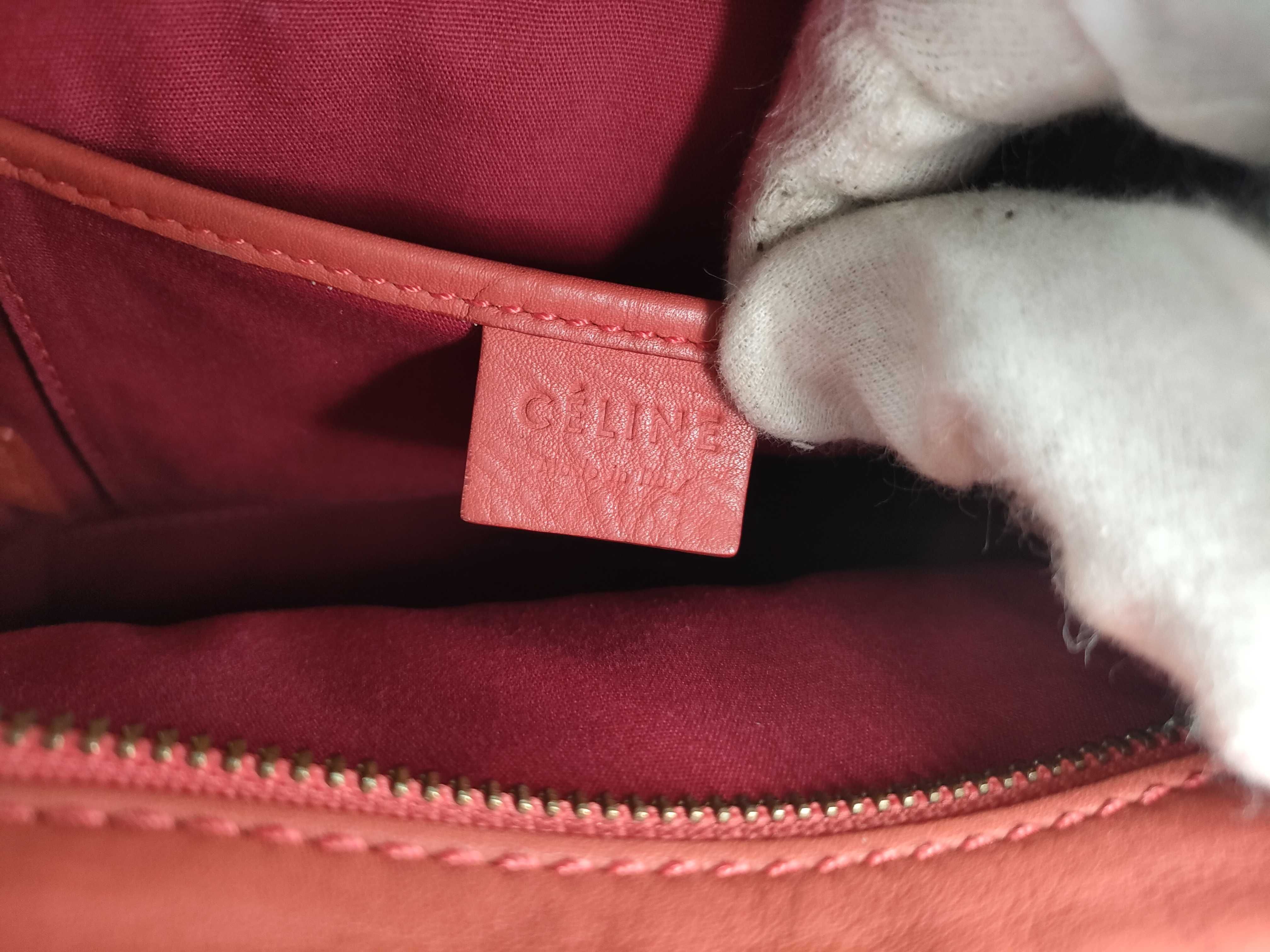 Luggage Nano Shopper 2-Way Handbag/Shoulder Bag, Smooth Leather, Pink, with Strap — view 13