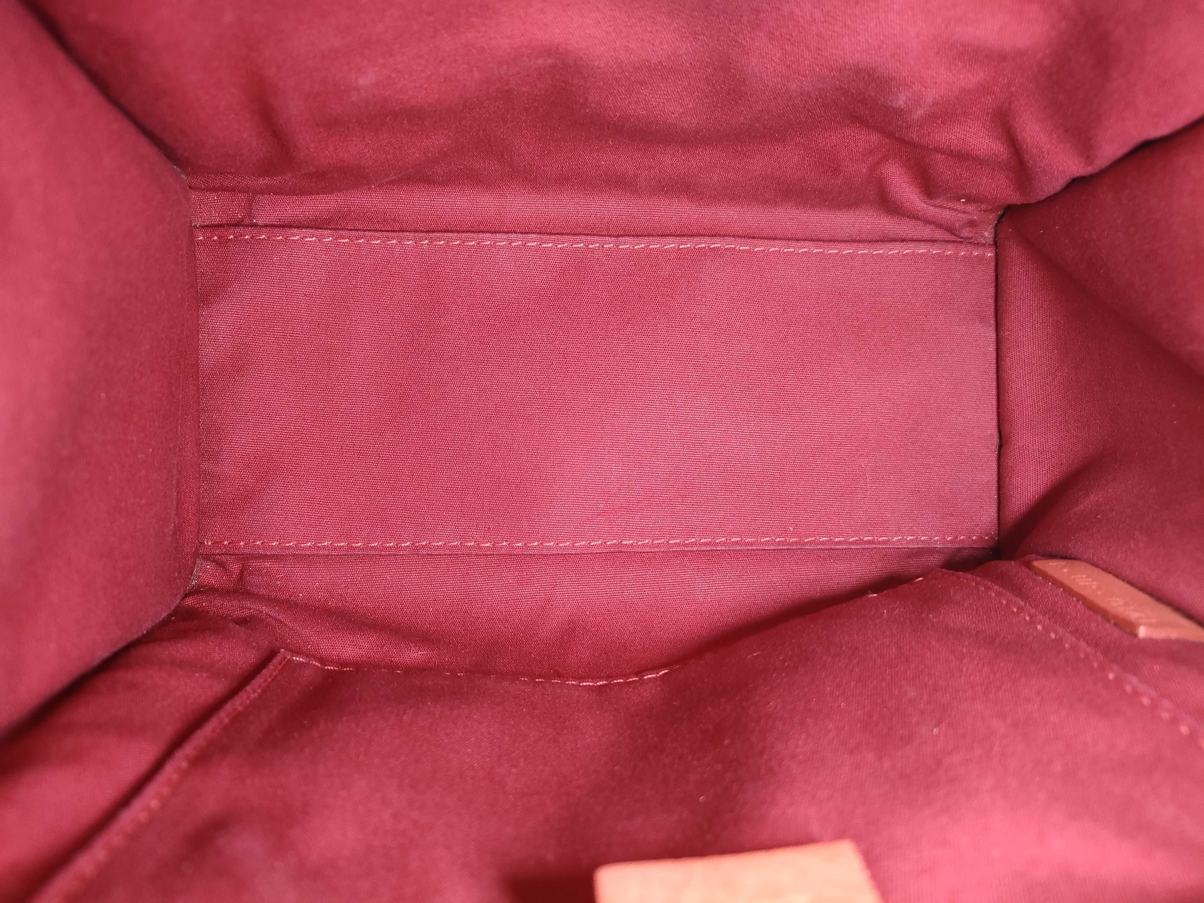 Luggage Nano Shopper 2-Way Handbag/Shoulder Bag, Smooth Leather, Pink, with Strap — view 10