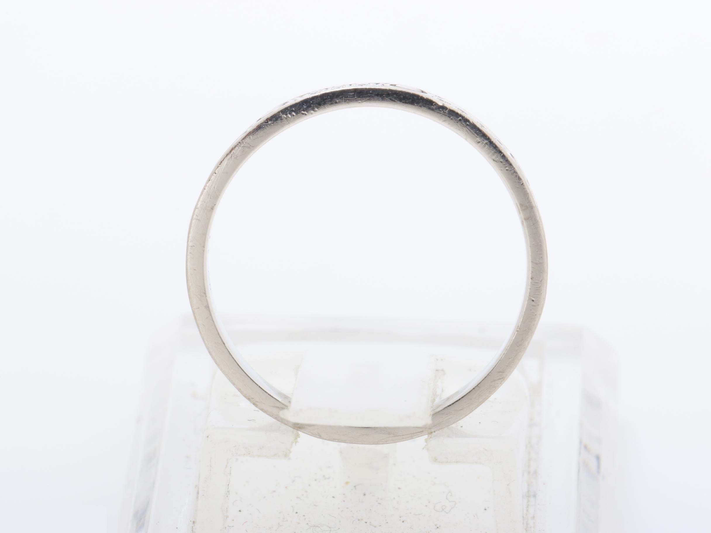 Love Ring Mini Model, 750WG, Pave Diamonds, 1.8g, Size #48, Width 2.6mm — view 5