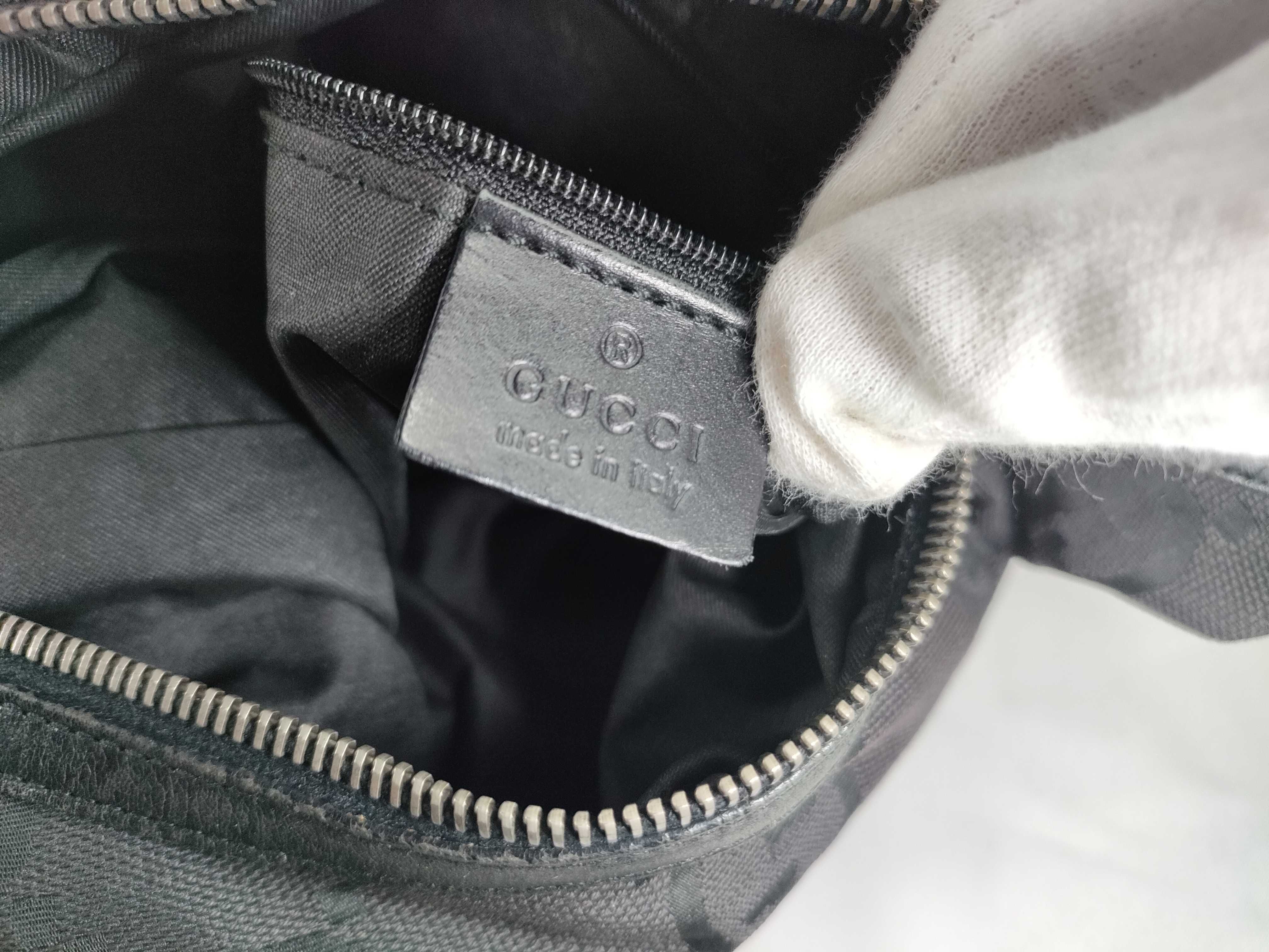 Jumbo GG Canvas Handbag, Black — view 13