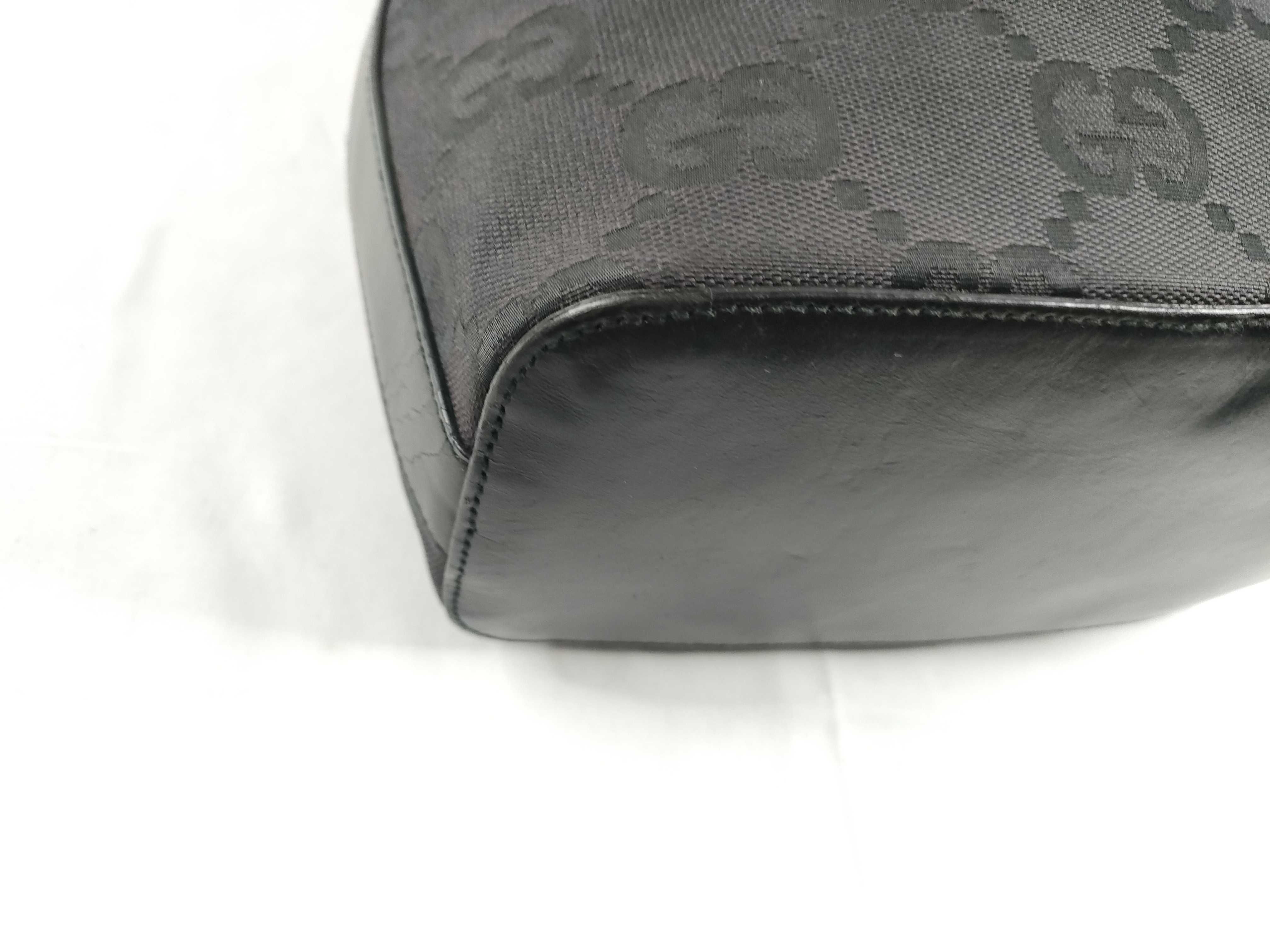 Jumbo GG Canvas Handbag, Black — view 3