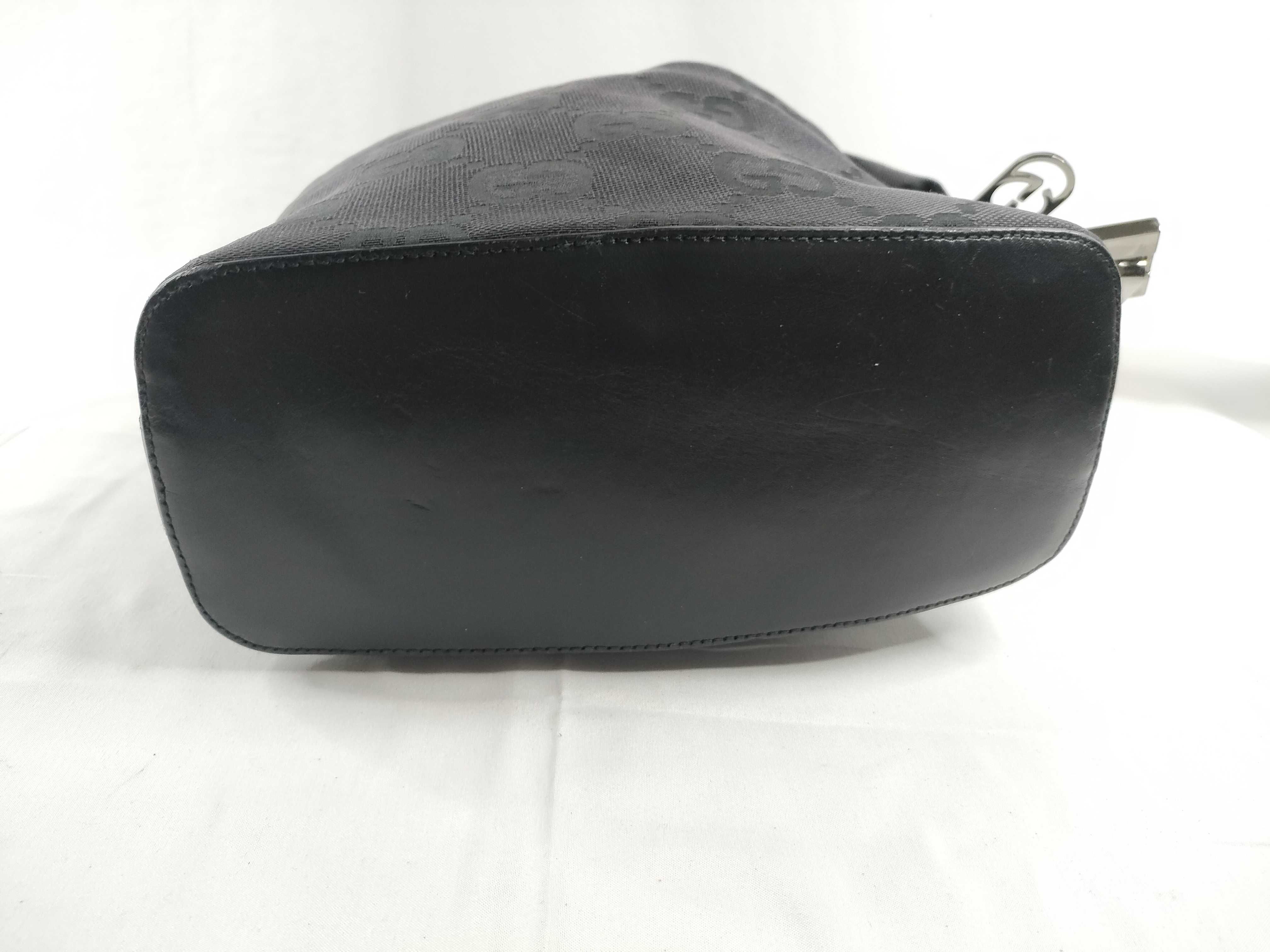 Jumbo GG Canvas Handbag, Black — view 4