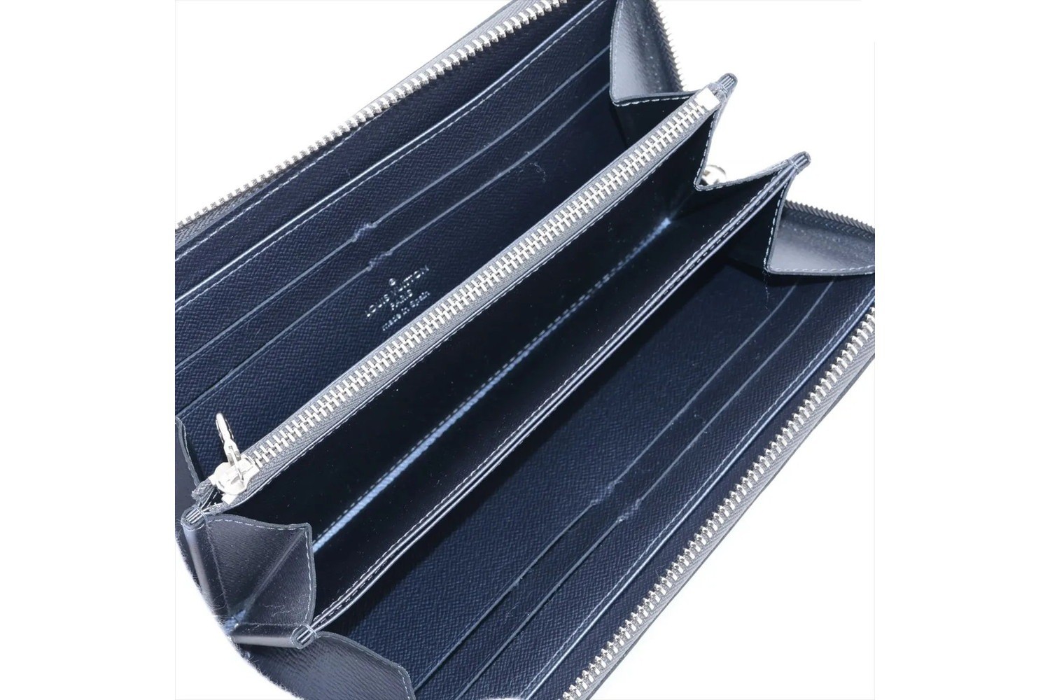 Epi Zippy Wallet, Silver, M82794, Leather Long Wallet — view 3