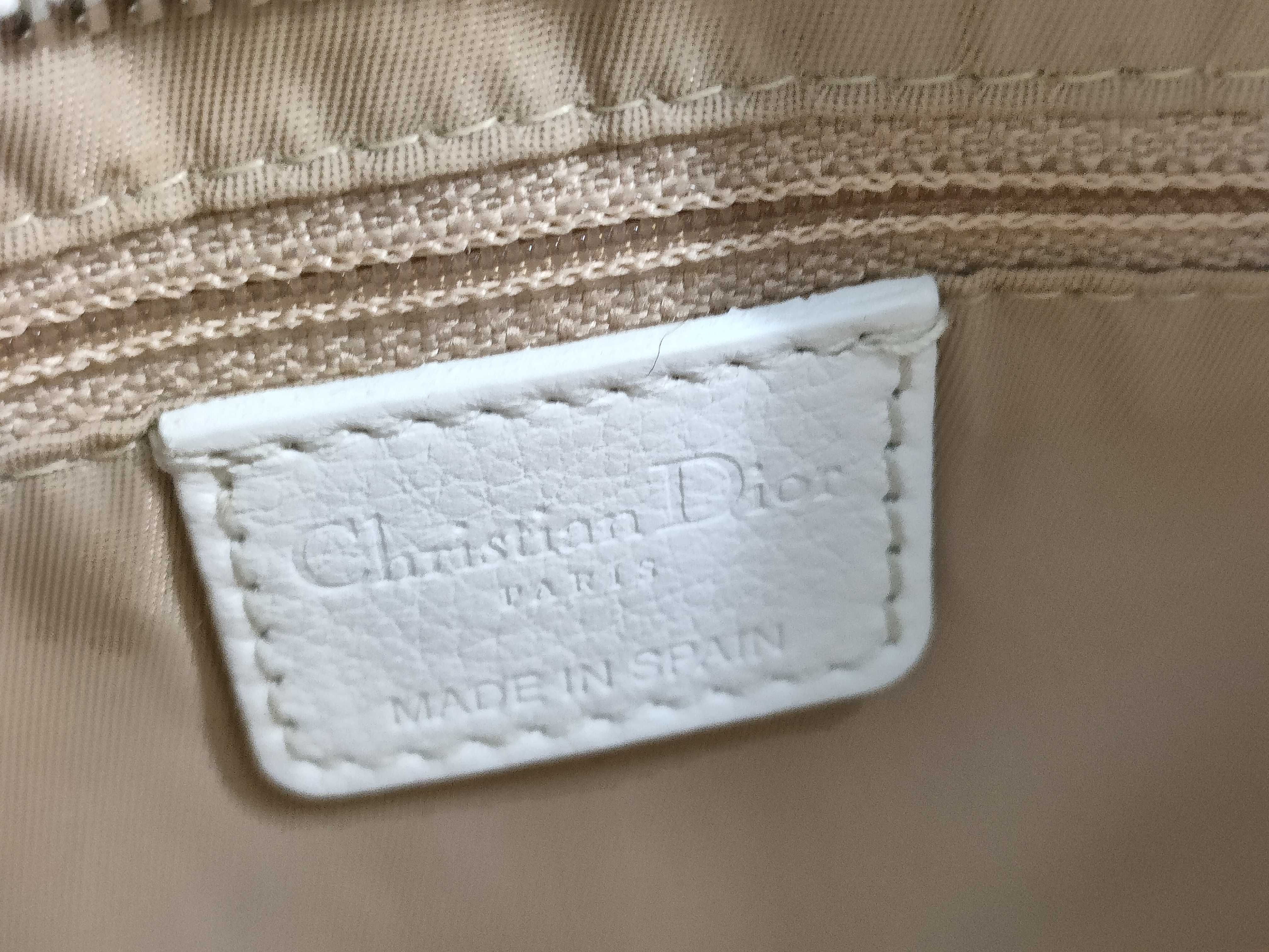 Trotter Street Chic Canvas x Leather Handbag White Handbag — view 12