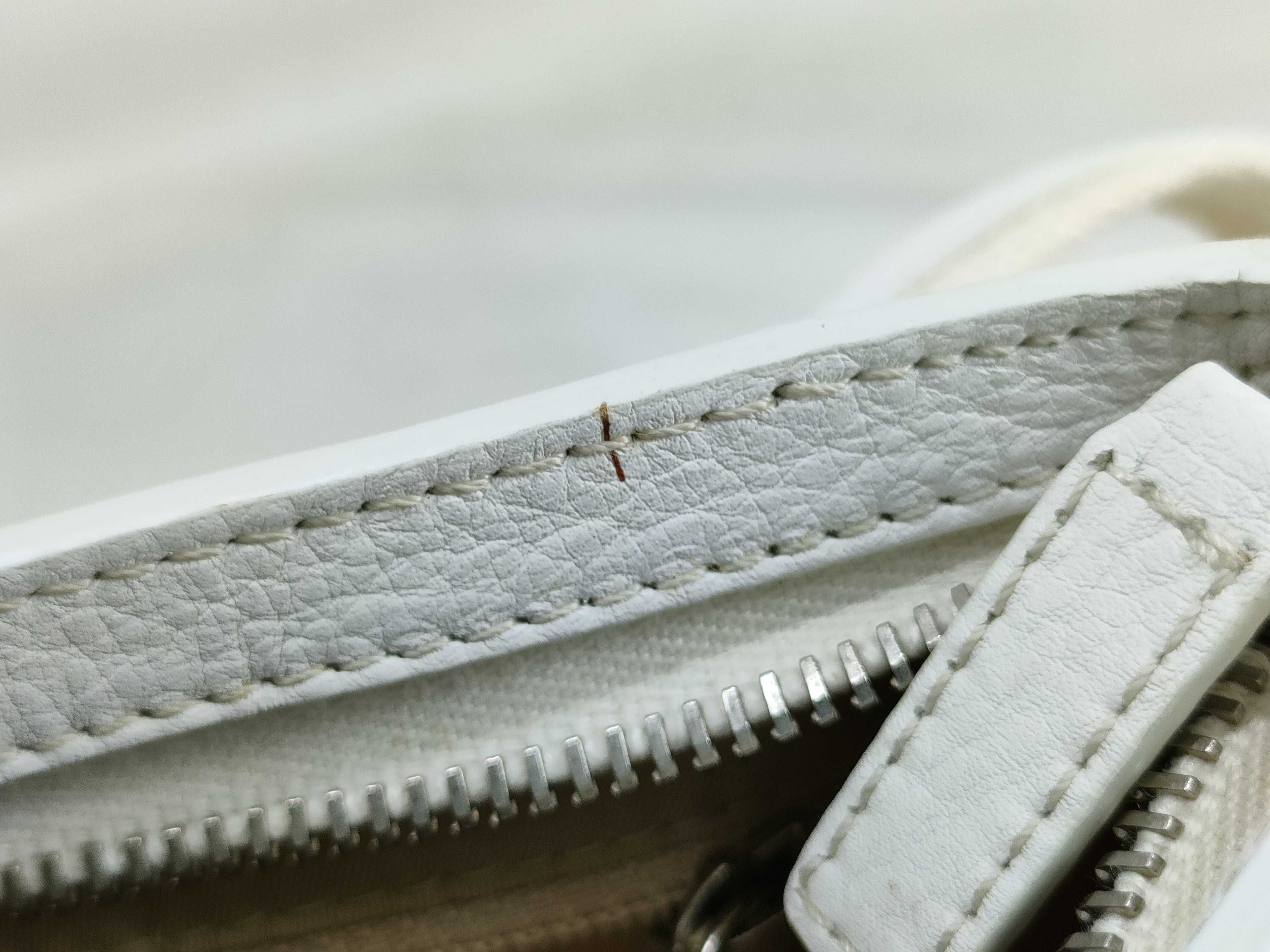 Trotter Street Chic Canvas x Leather Handbag White Handbag — view 14