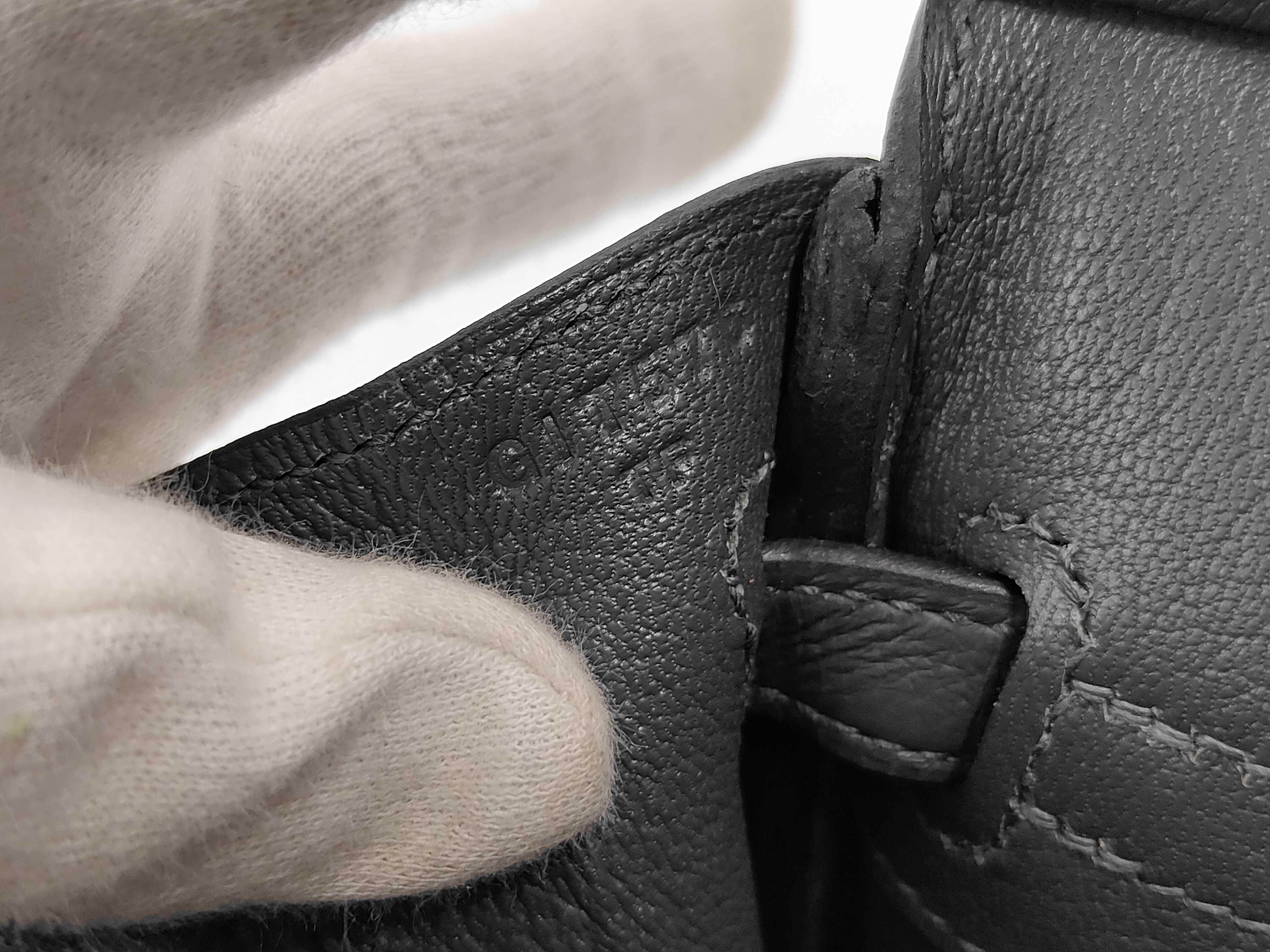 Hermes Birkin 25 G stamp Gris Misty Togo handbag — view 10