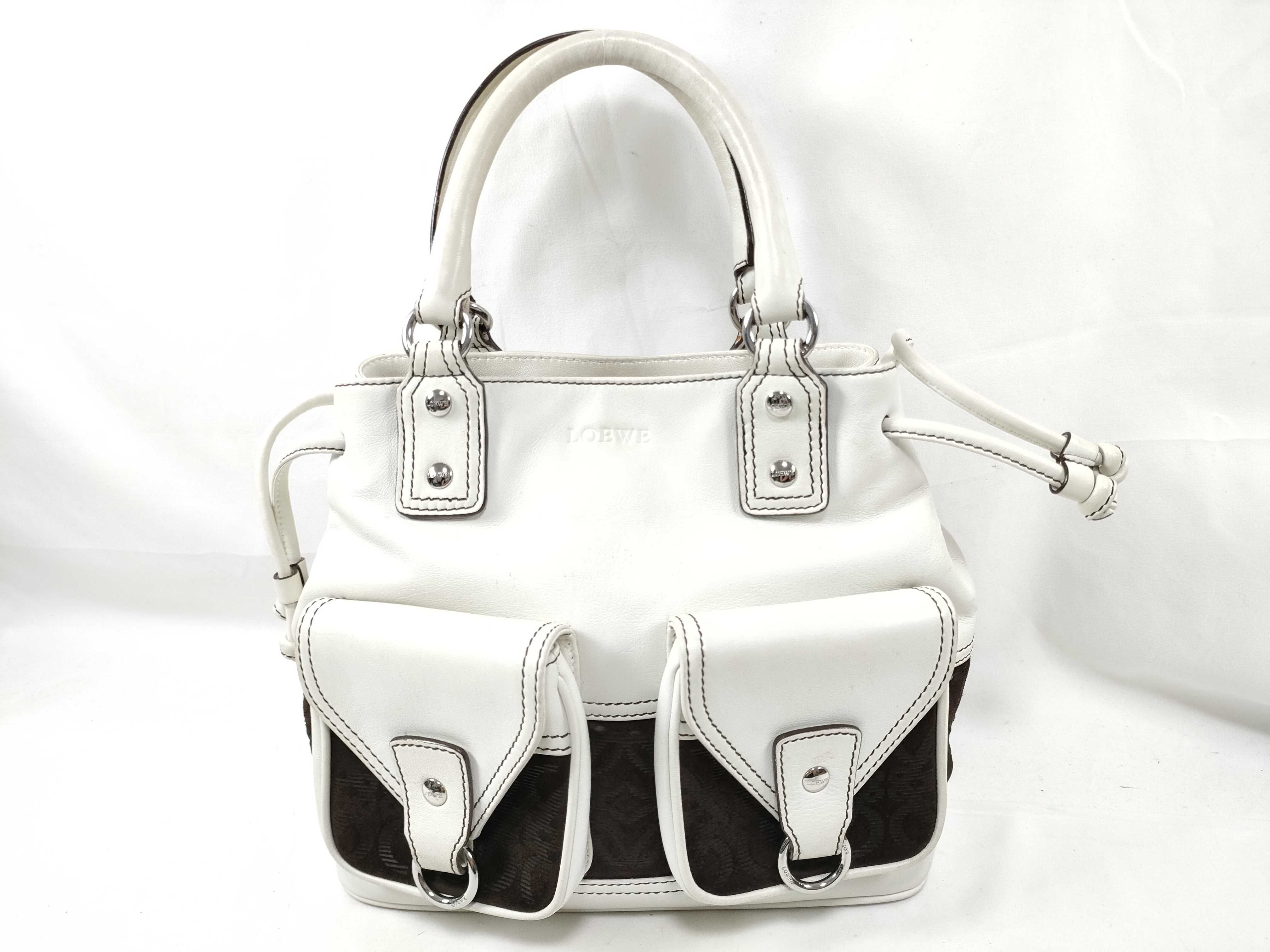 Tote Bag, Leather x Suede, Anagram Handbag