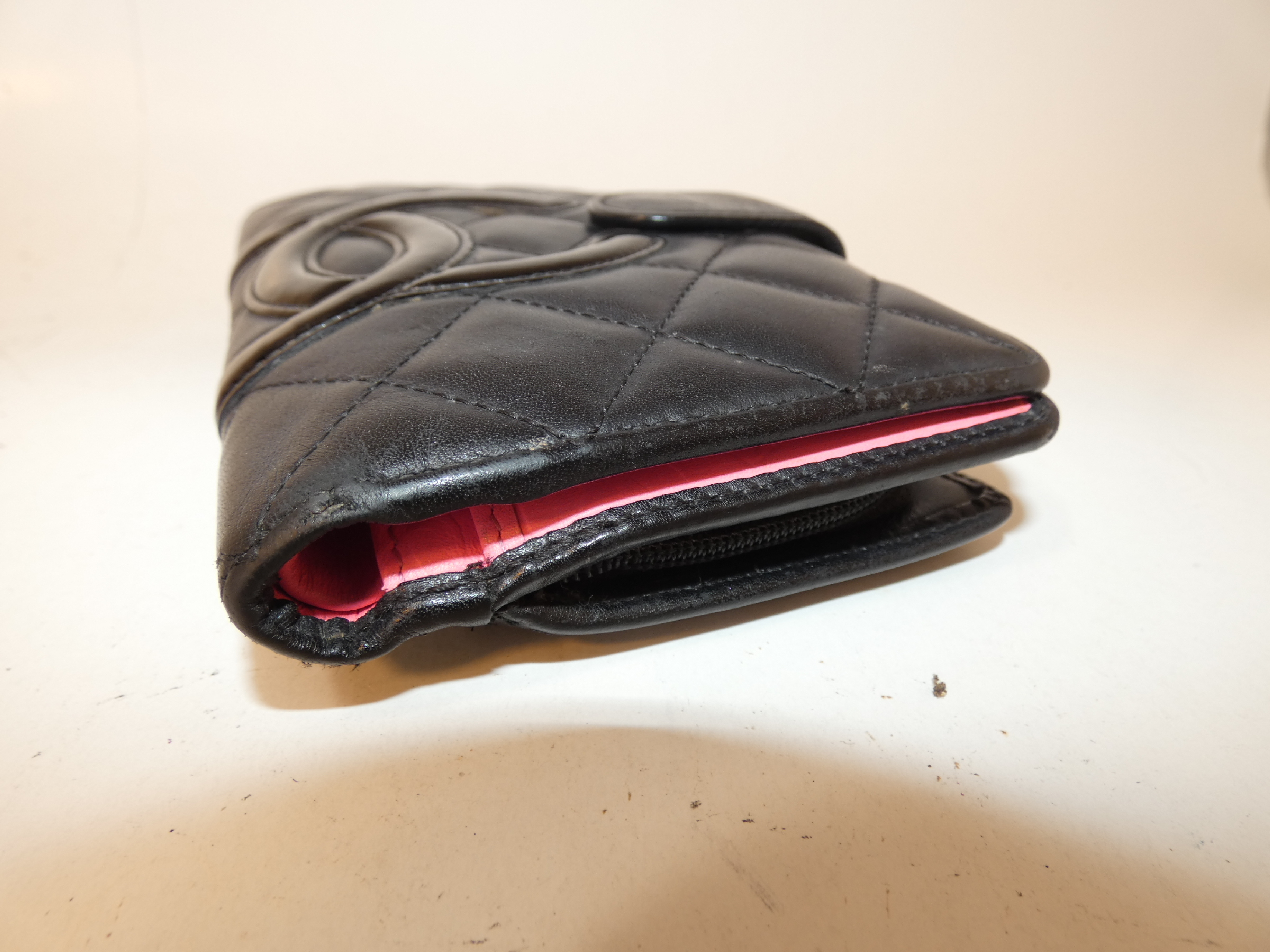 Coco Cambon Black Folding Wallet — view 6