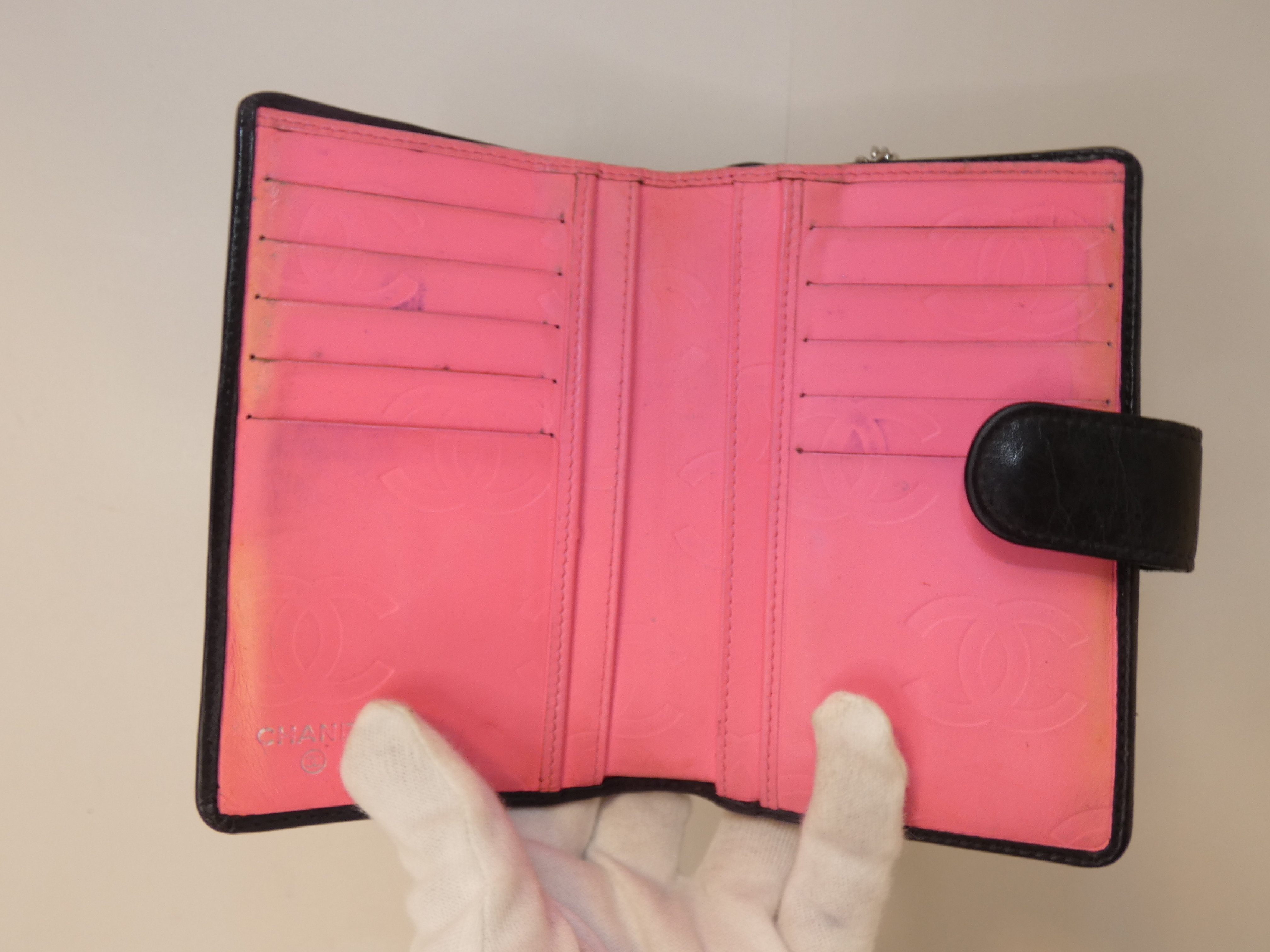 Coco Cambon Black Folding Wallet — view 9