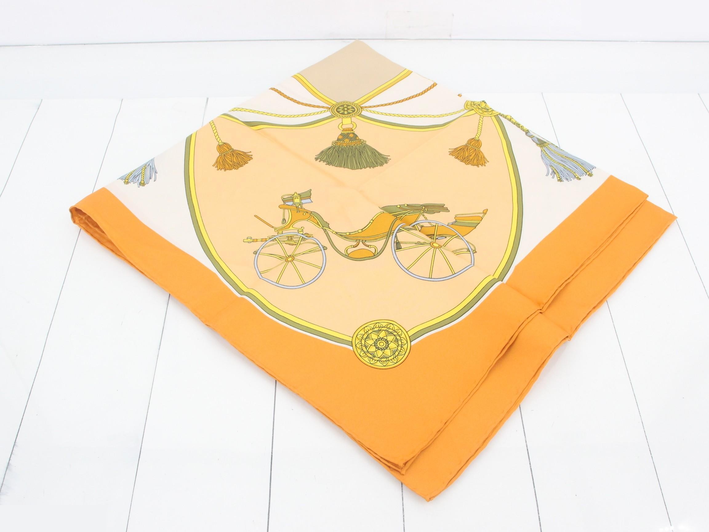 Carre 90 Scarf, Orange Tones — view 2