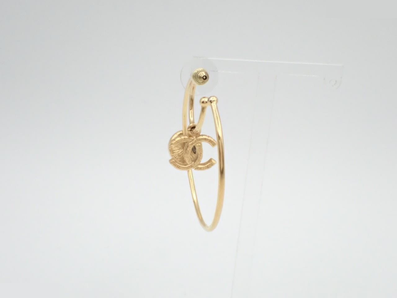 Coco Mark Hoop Earring (Single Earring Only), Alloy/Plated, A20C, 8.5g — view 2
