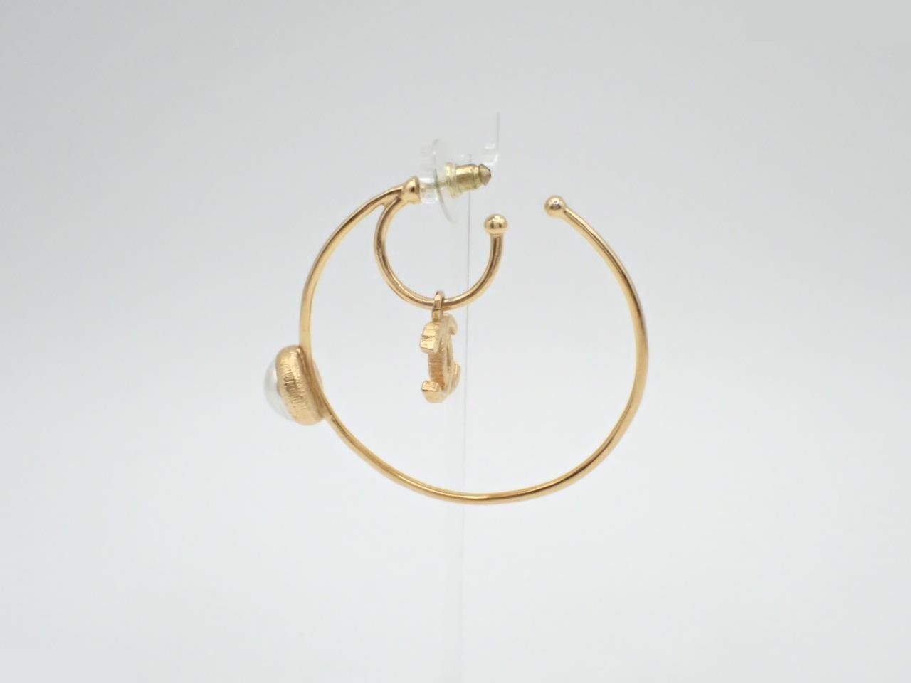 Coco Mark Hoop Earring (Single Earring Only), Alloy/Plated, A20C, 8.5g — view 3