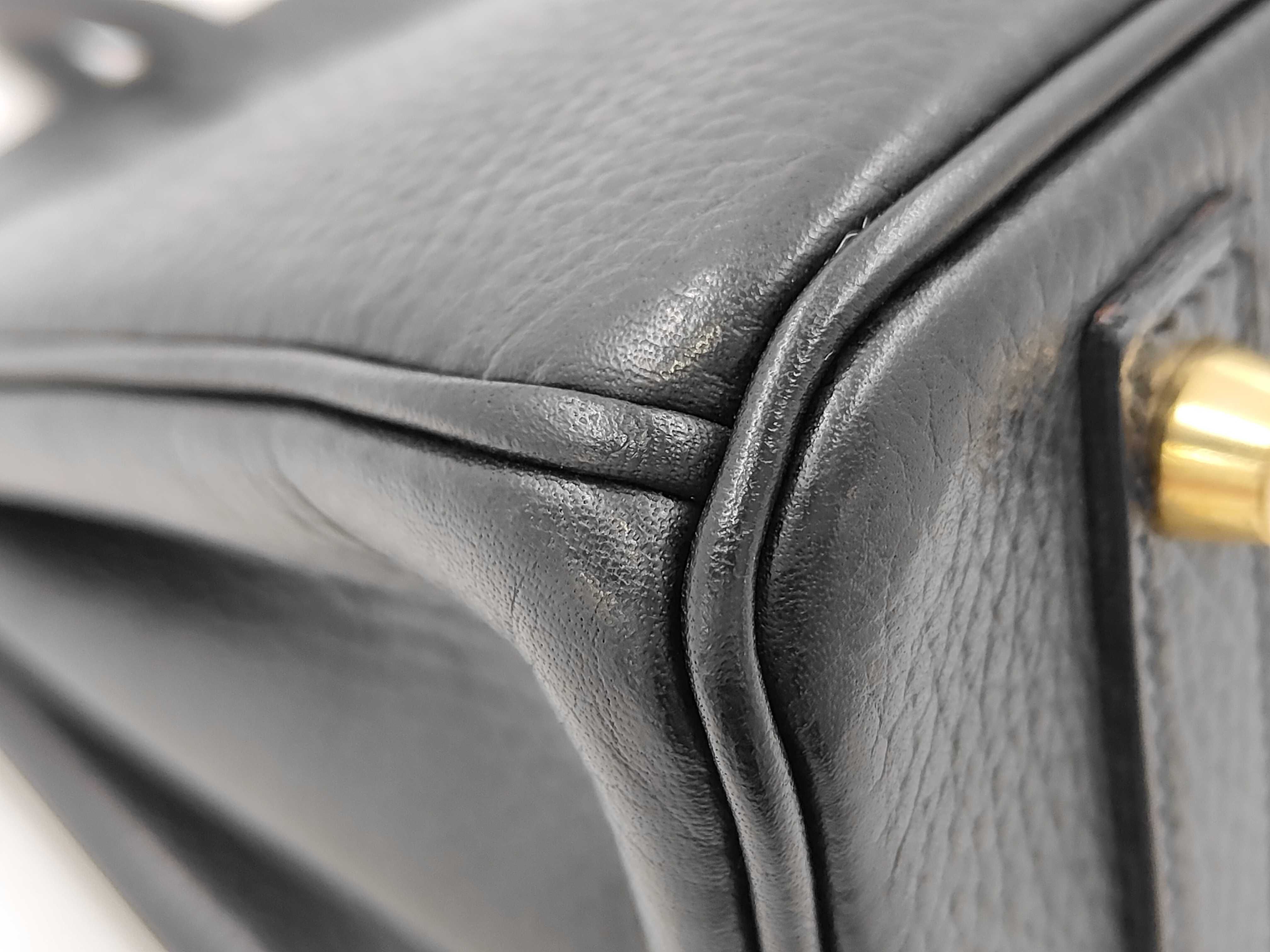 Birkin 30 Ardennes Black GP G stamp handbag — view 6