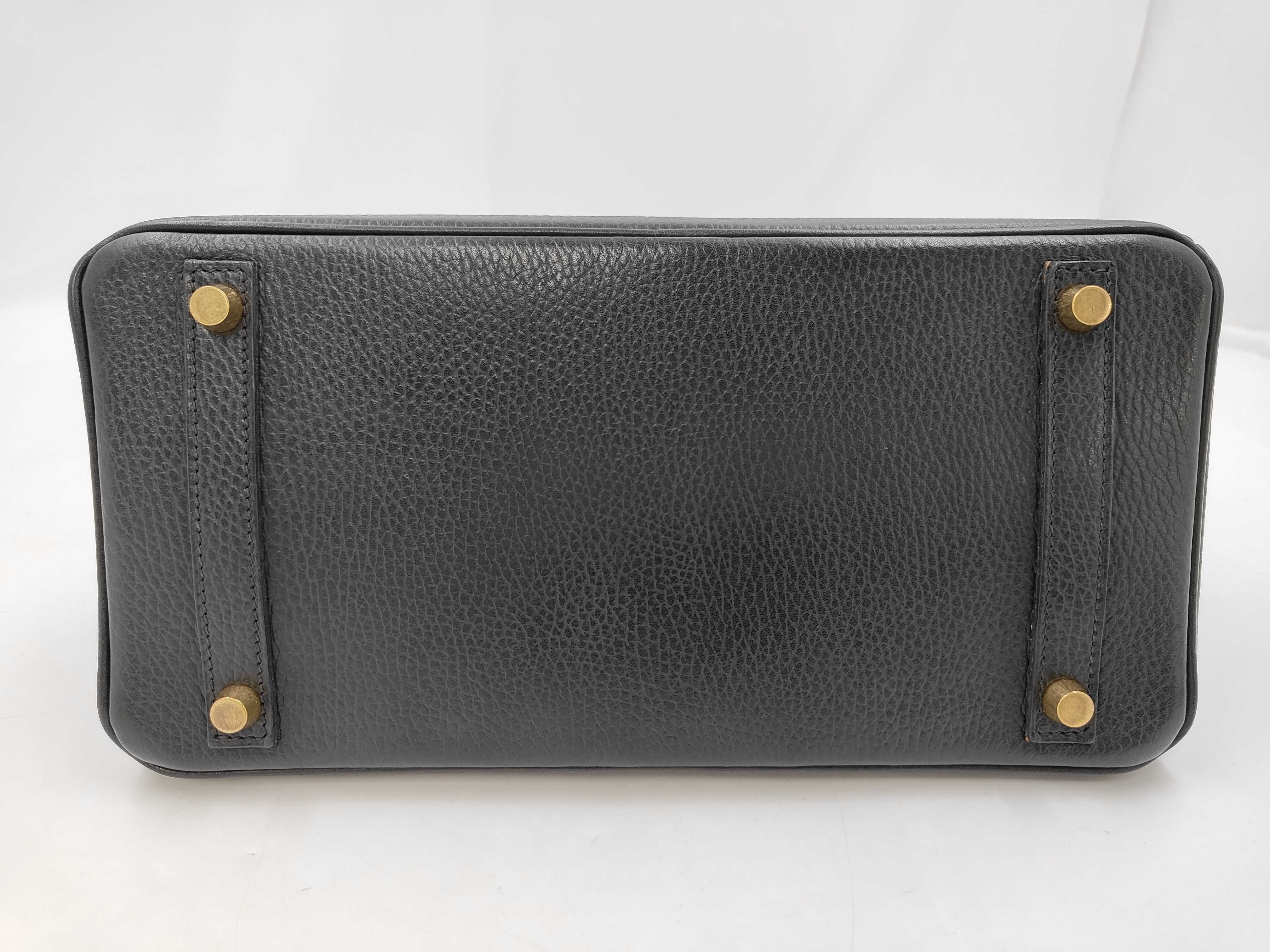 Birkin 30 Ardennes Black GP G stamp handbag — view 7
