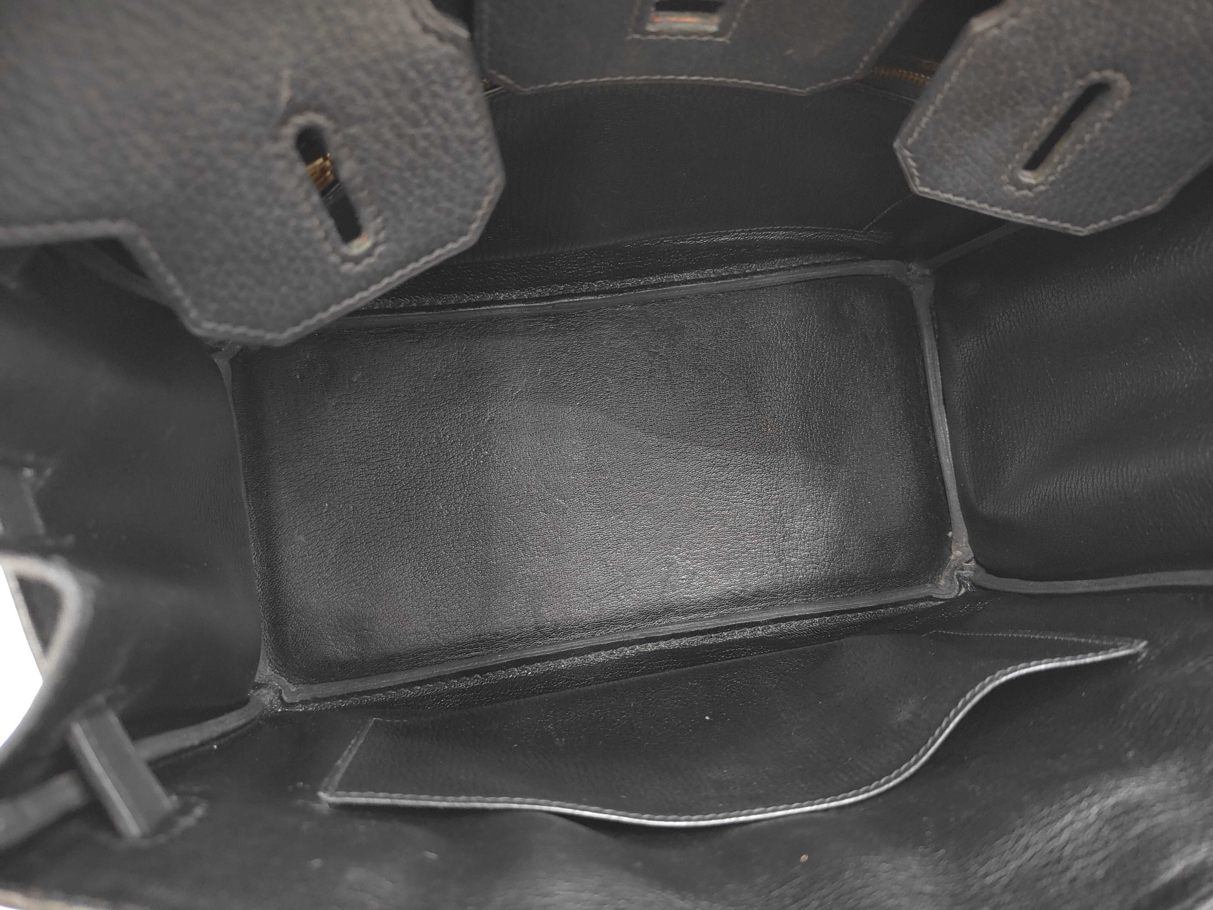 Birkin 30 Ardennes Black GP G stamp handbag — view 8
