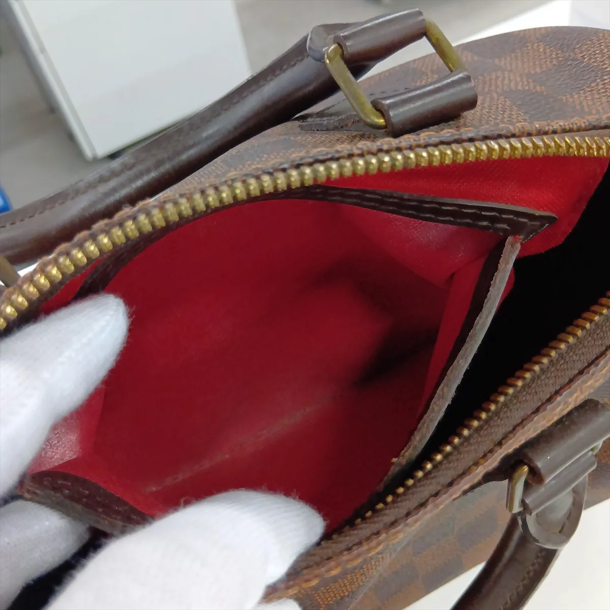 Damier Speedy Bandouliere 25 N41368 AA0154 Brown — view 13