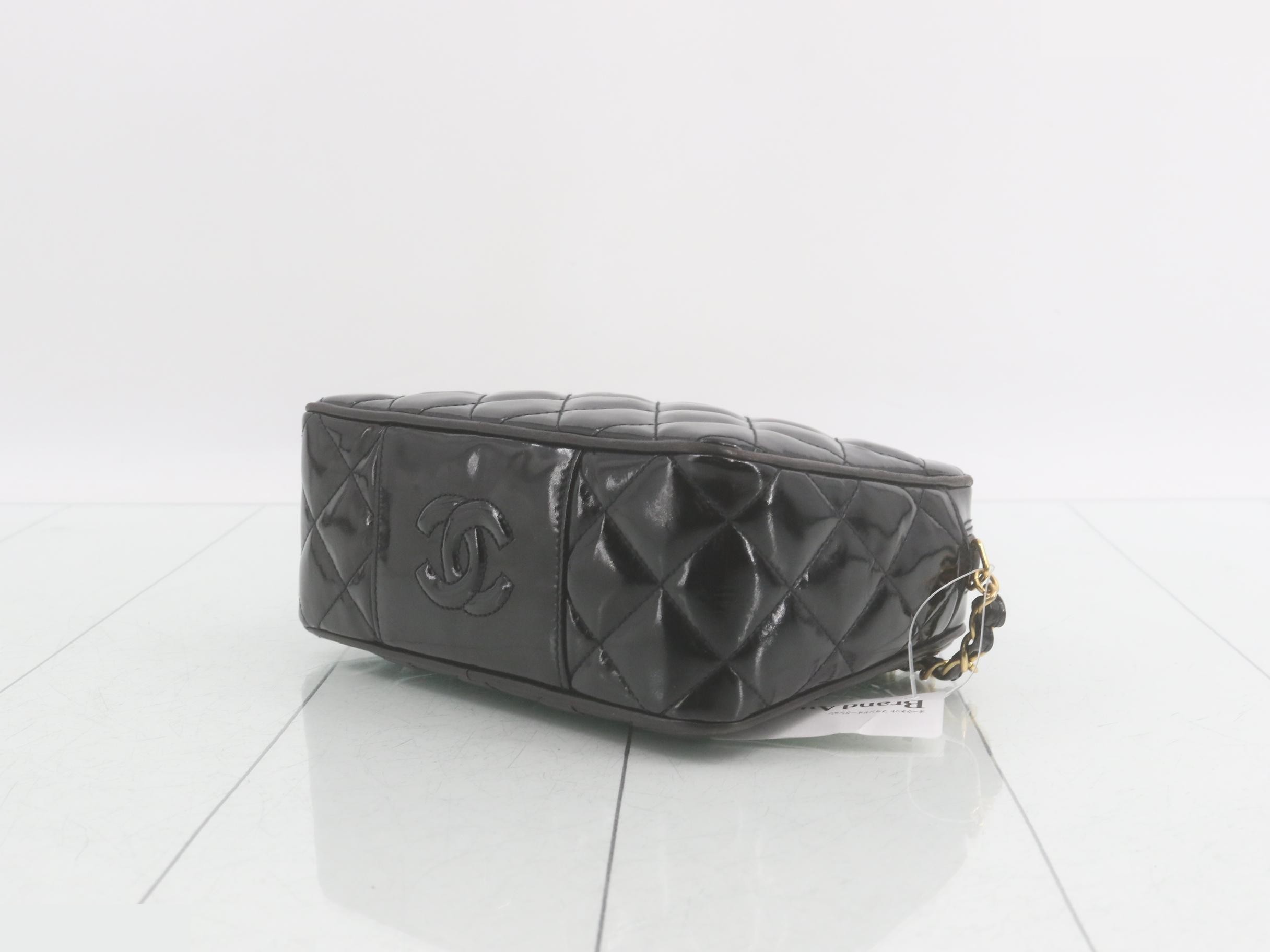 Matelassé Enamel Mini Chain Shoulder Bag — view 6