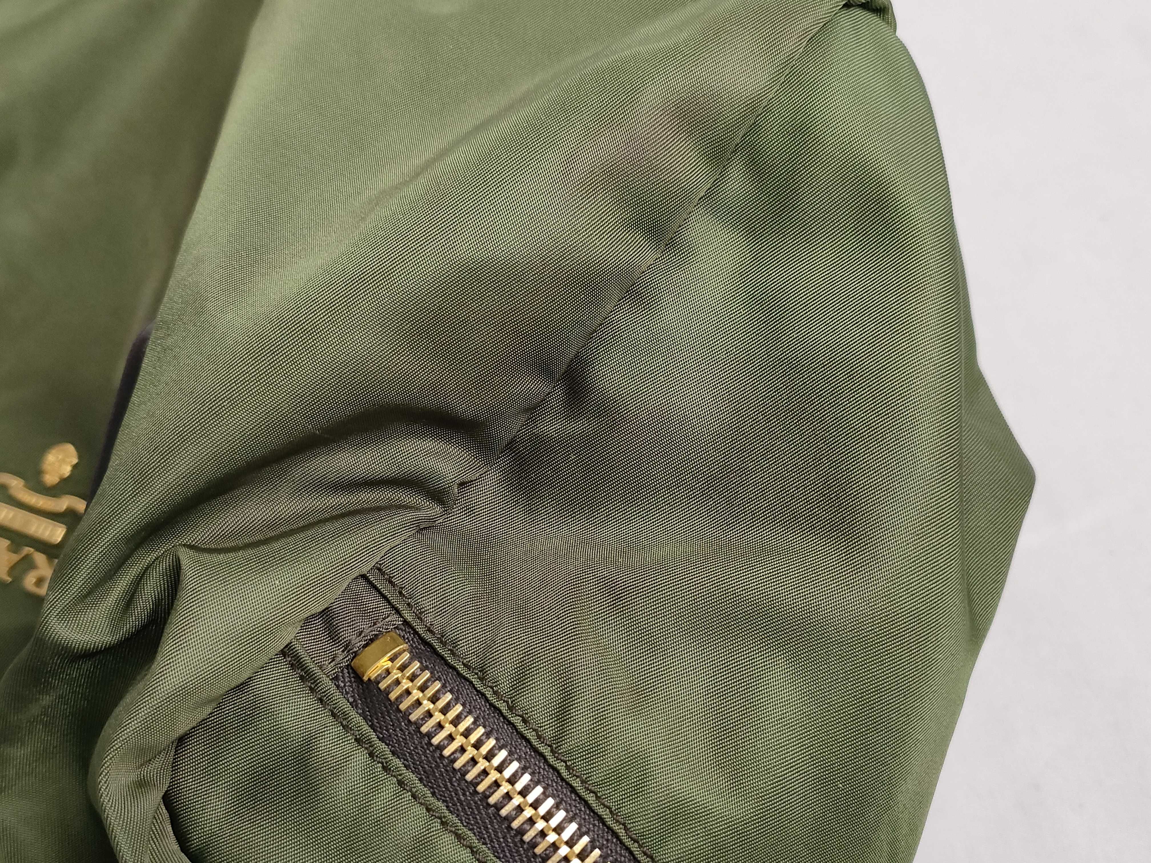 Nylon Shoulder Bag, Khaki, Triangle Logo, Prada Shoulder Bag — view 15