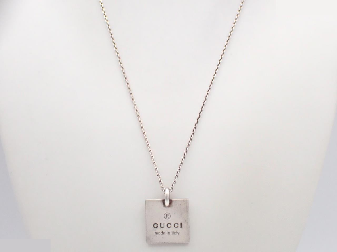 Trademark Necklace Square Plate Silver 925/10.6g — view 3