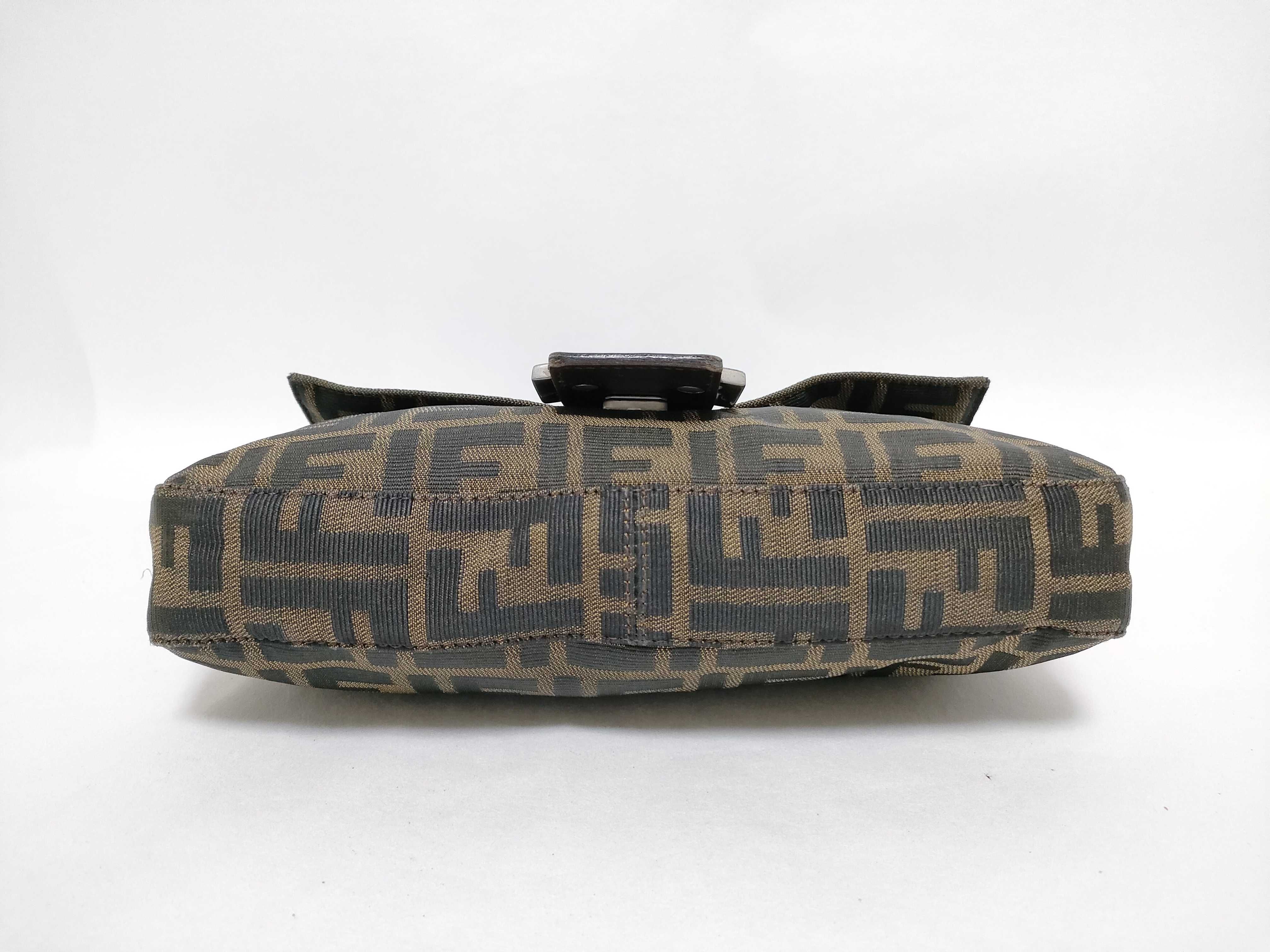Zucca pattern Fendi Mamma Bucket Zucca Shoulder Bag with Dust Bag — view 7