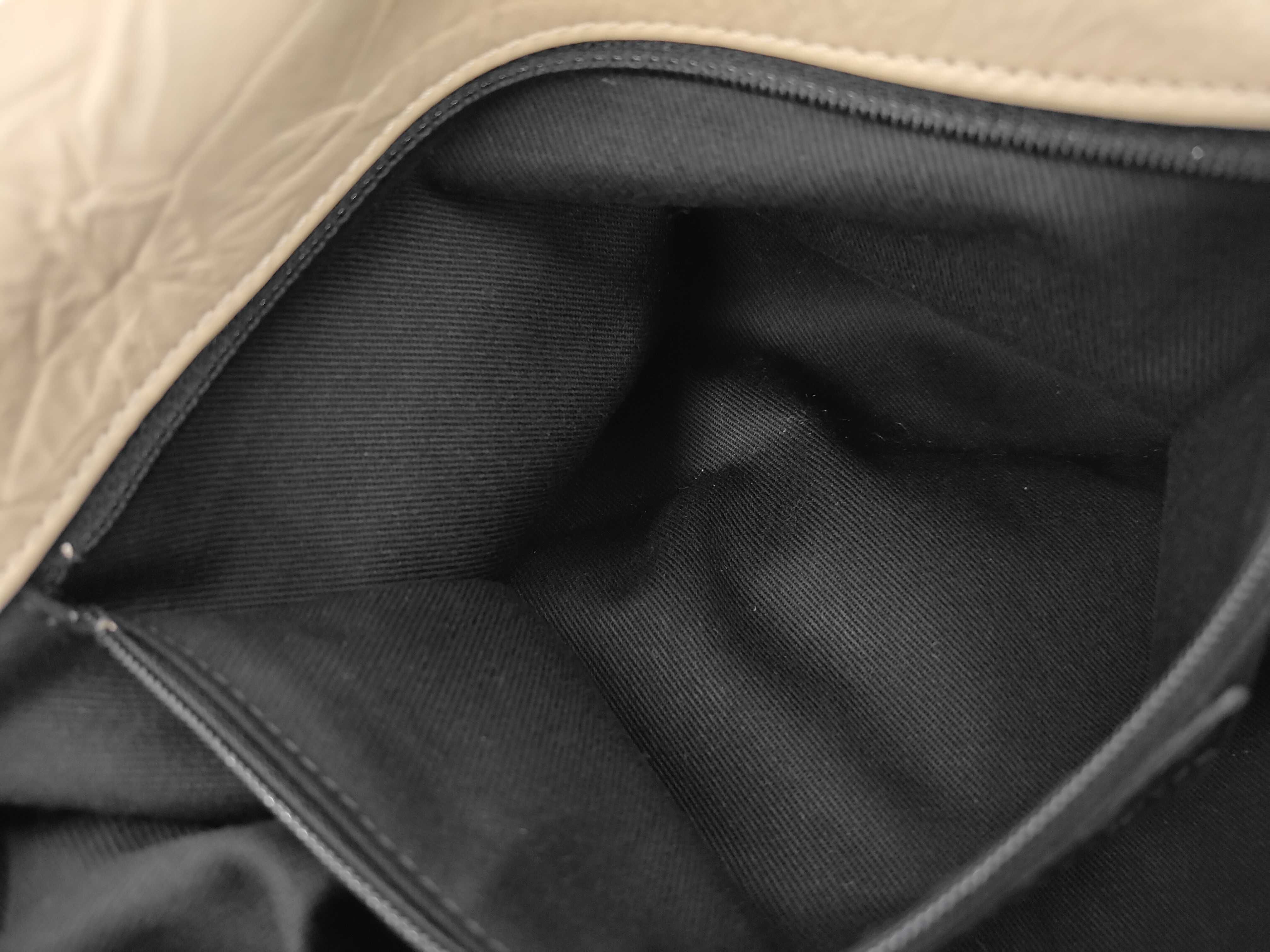 Matelassé Double Chain Shoulder Bag, Vintage Calfskin — view 11