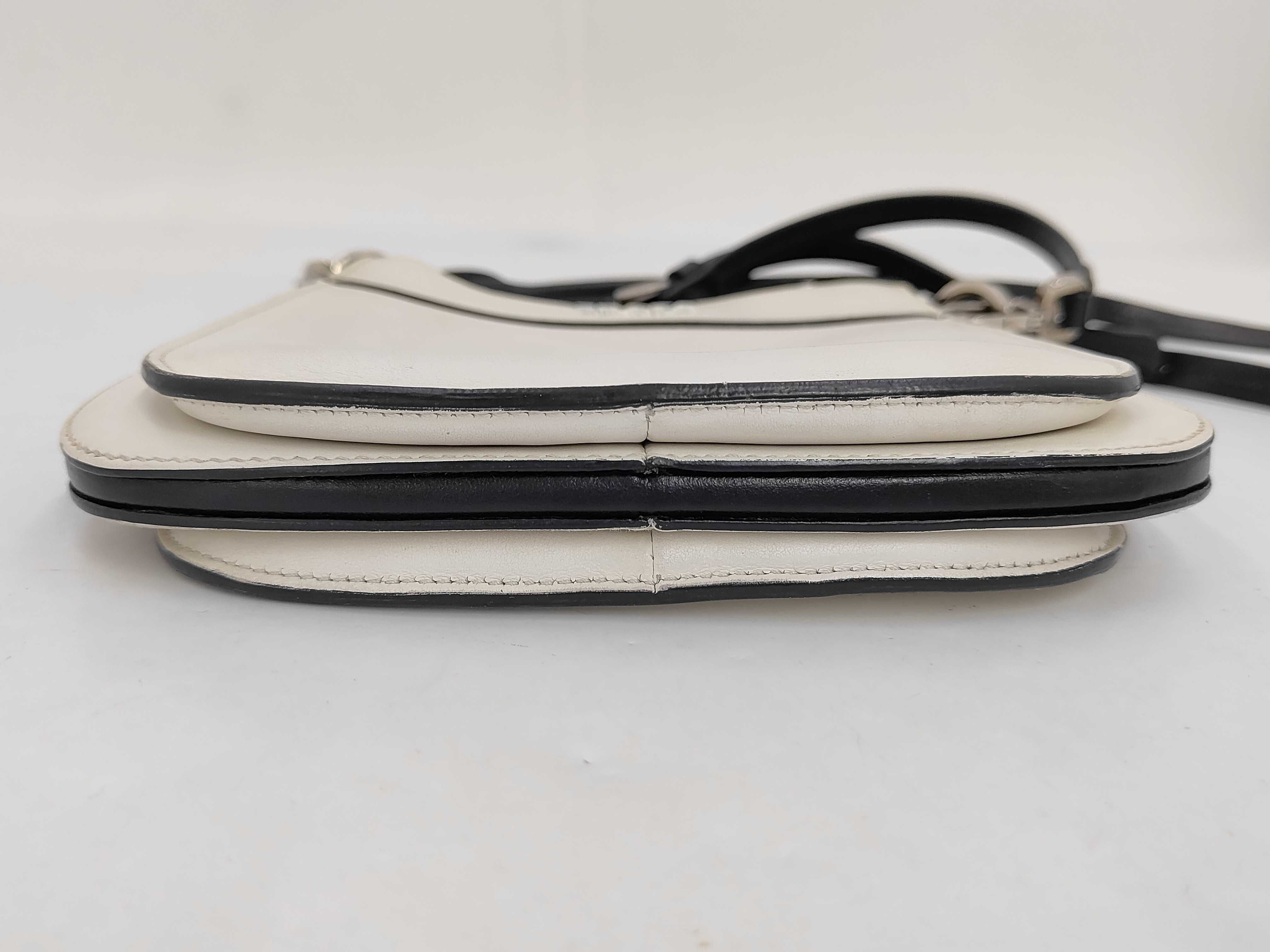 leather white shoulder bag — view 6