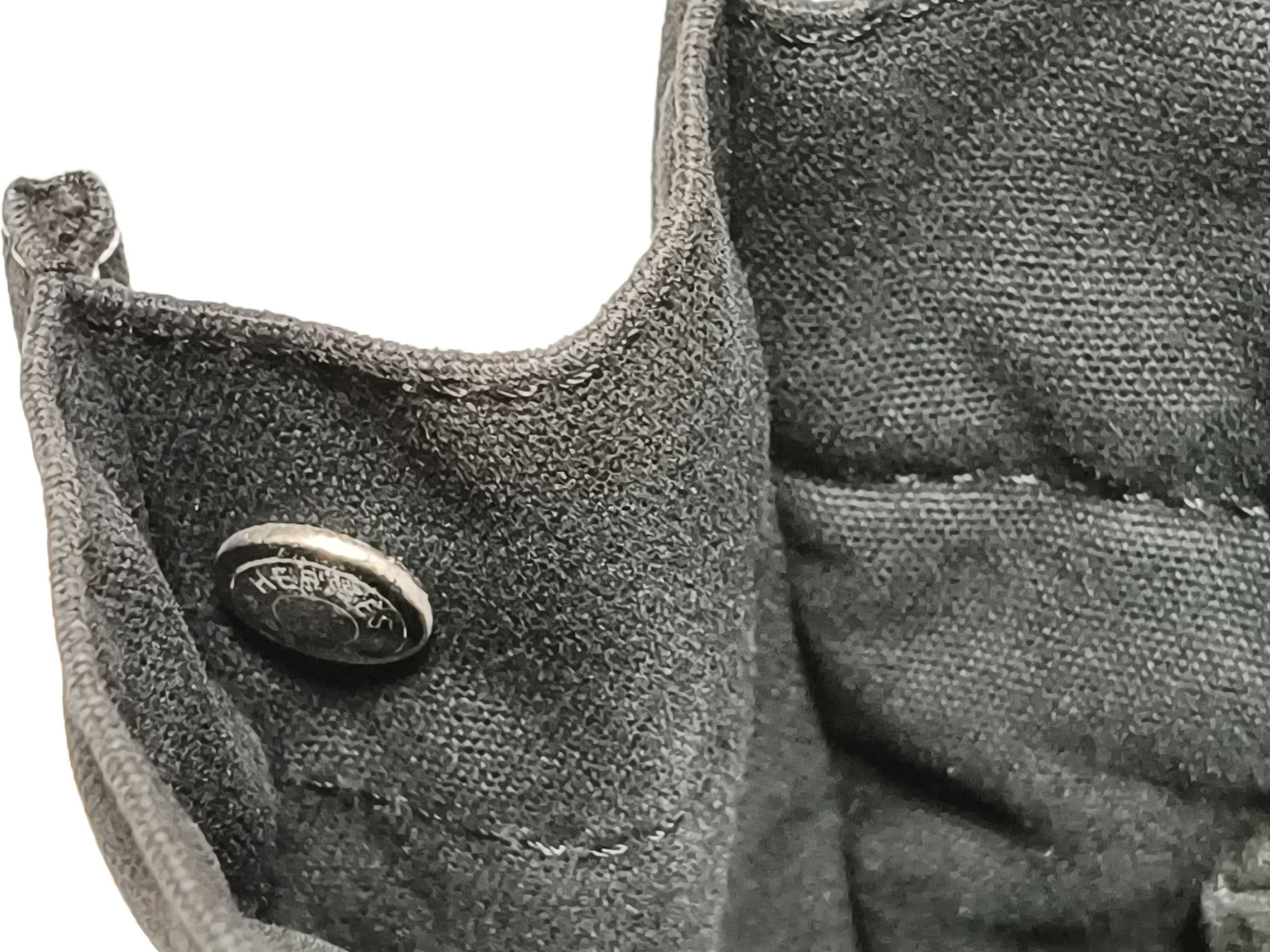 Deauville Hermes Deauville MM Black Tote Bag — view 8