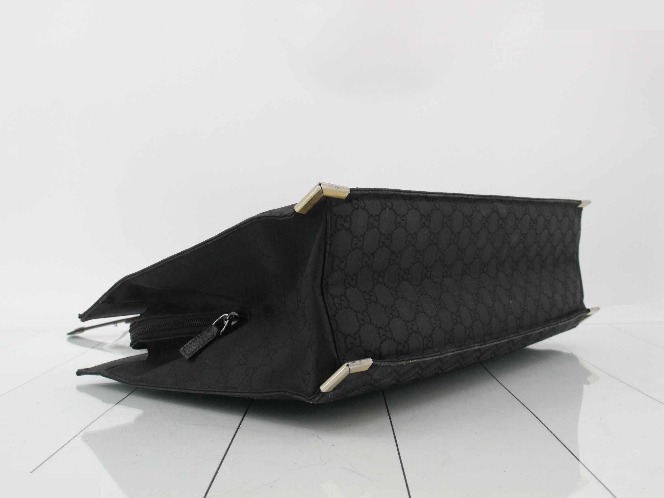 Nylon Canvas Handbag, Black, 190630, 502752 — view 5