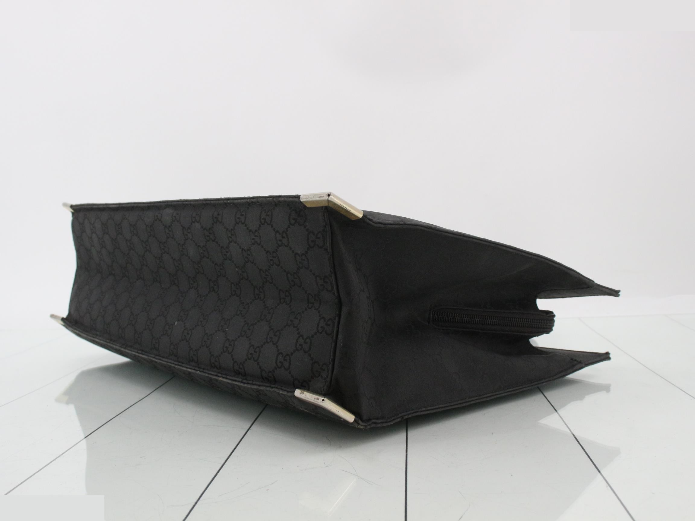 Nylon Canvas Handbag, Black, 190630, 502752 — view 6